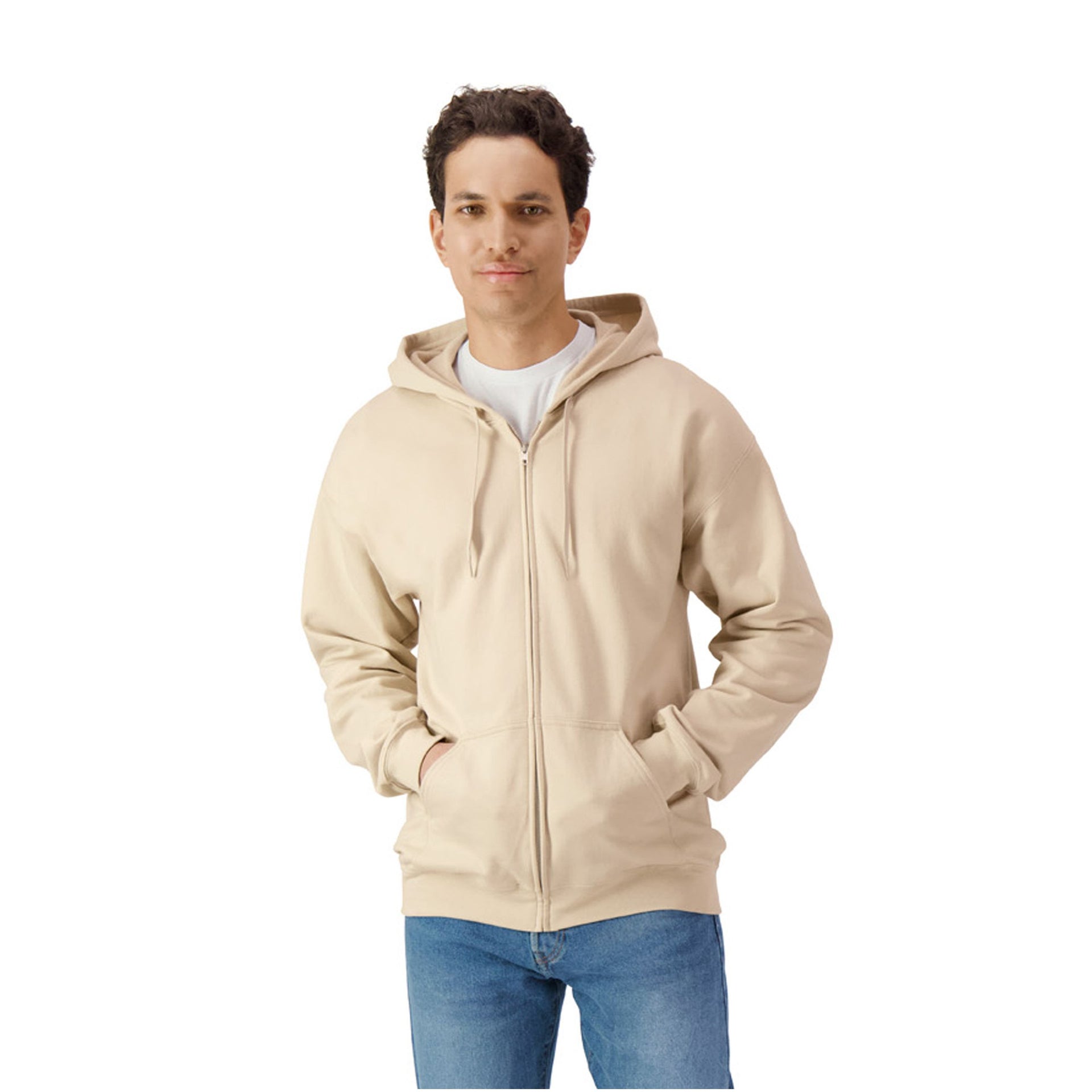 Sweat à capuche zippé unisexe