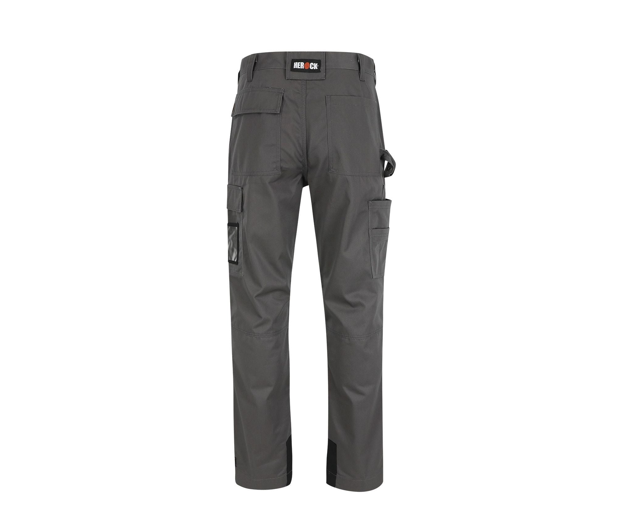 Pantalon de Travail Polycoton Sergé Déperlant - Grey / Black