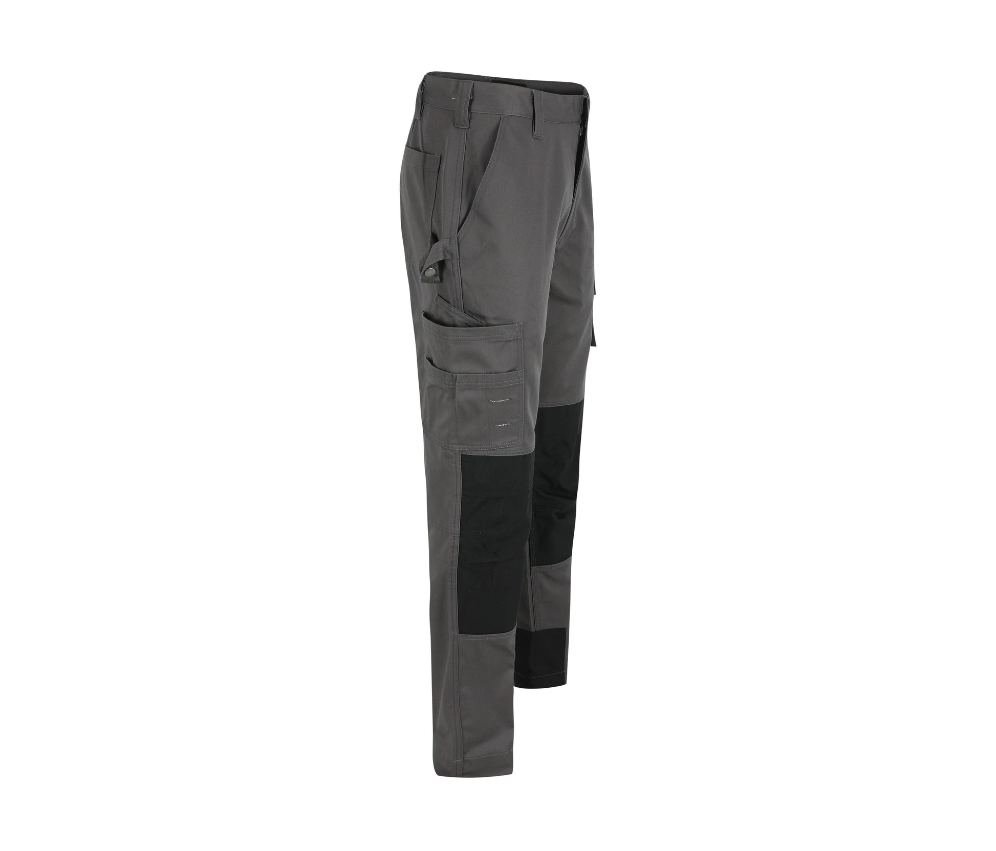 Pantalon de Travail Polycoton Sergé Déperlant - Grey / Black