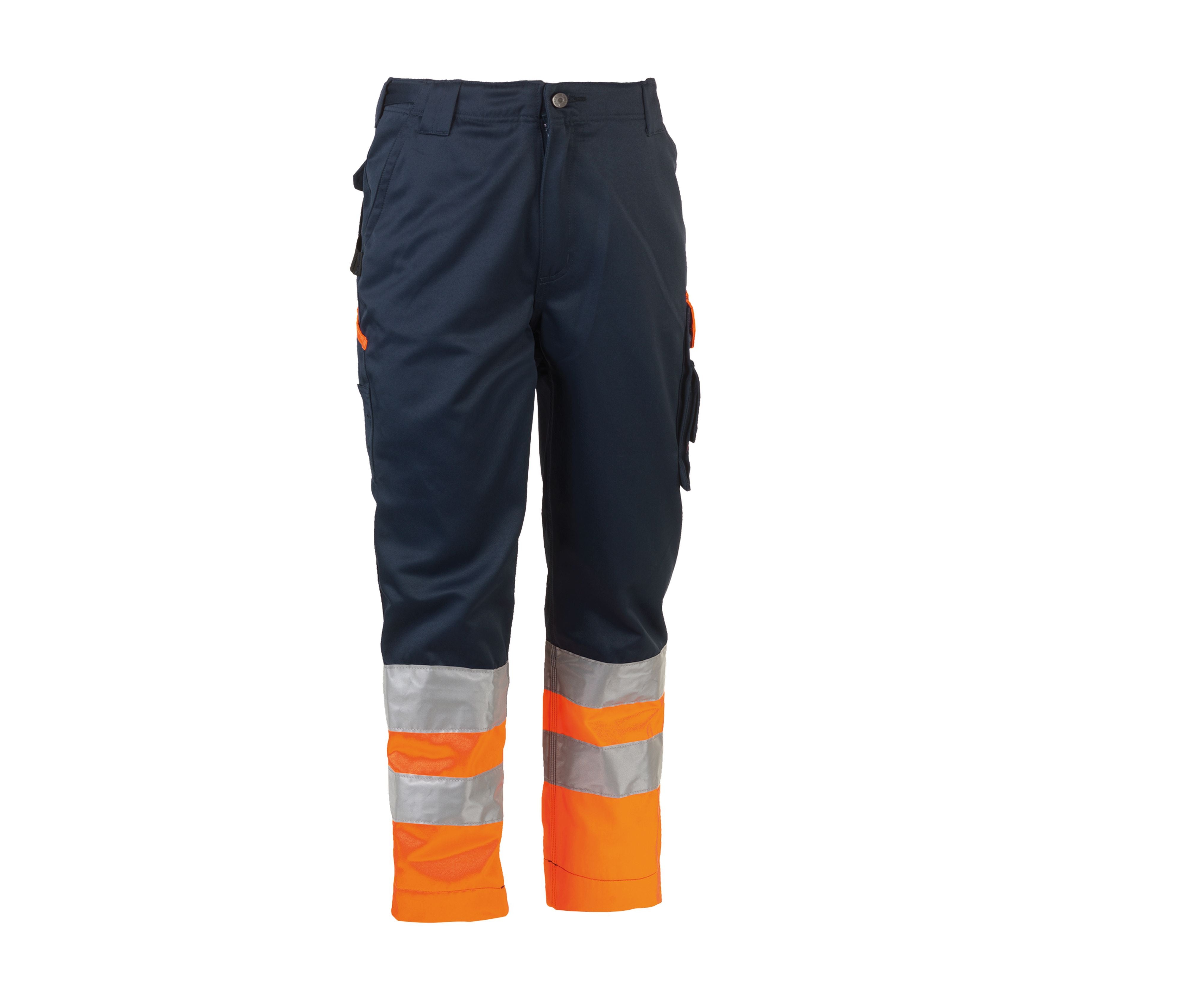 Pantalon Haute Visibilité - Navy/fluo Orange