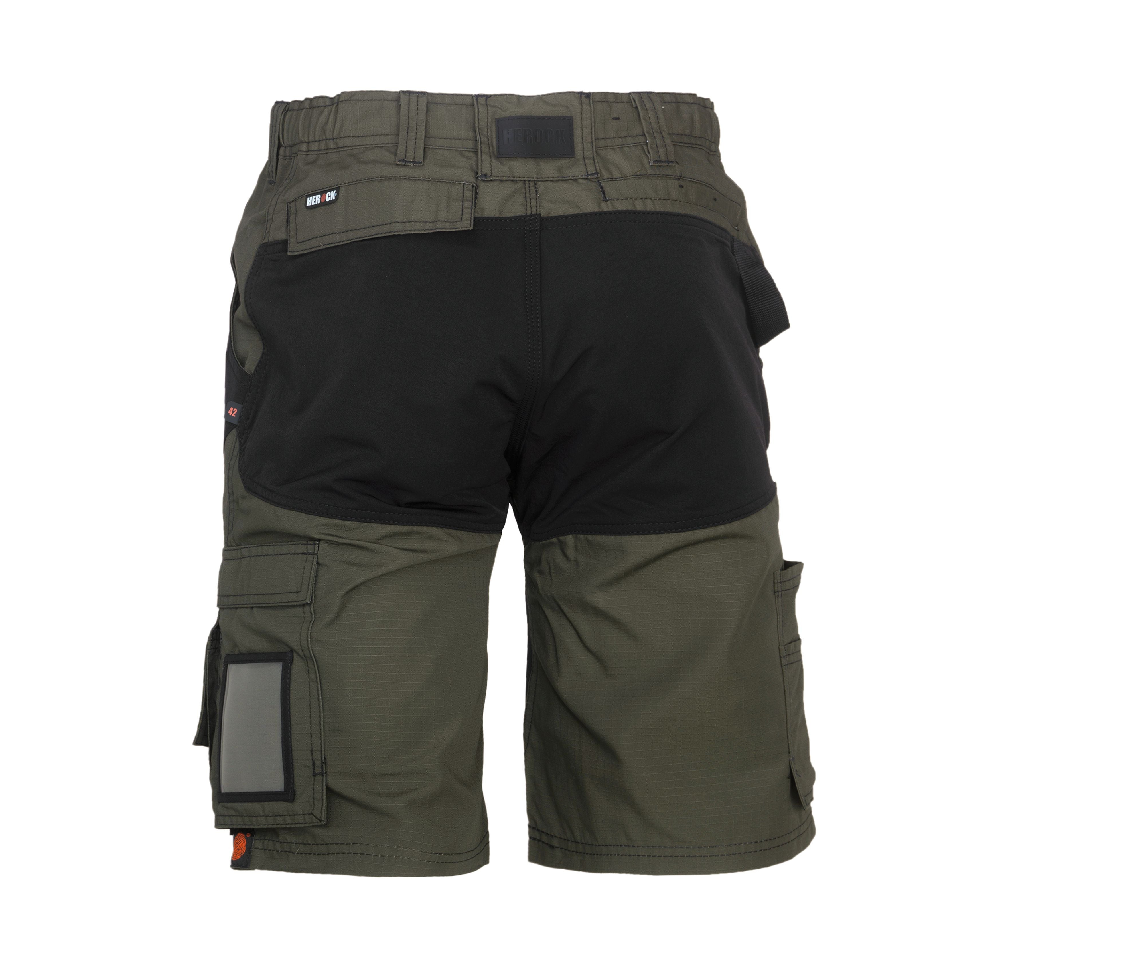 Bermuda Ripstop Extensible - Dark Khaki/black
