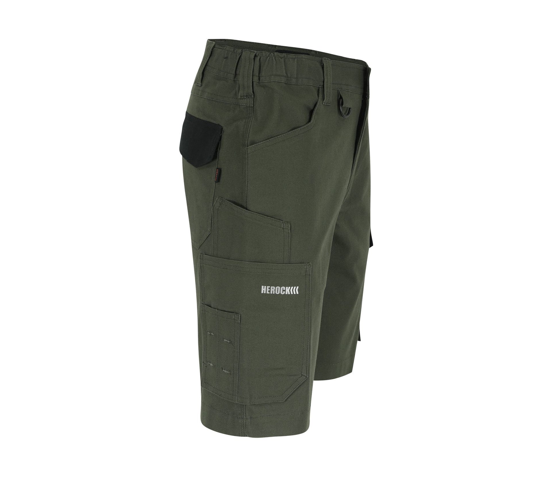 Bermuda Multi-Poches - Dark Khaki / Black
