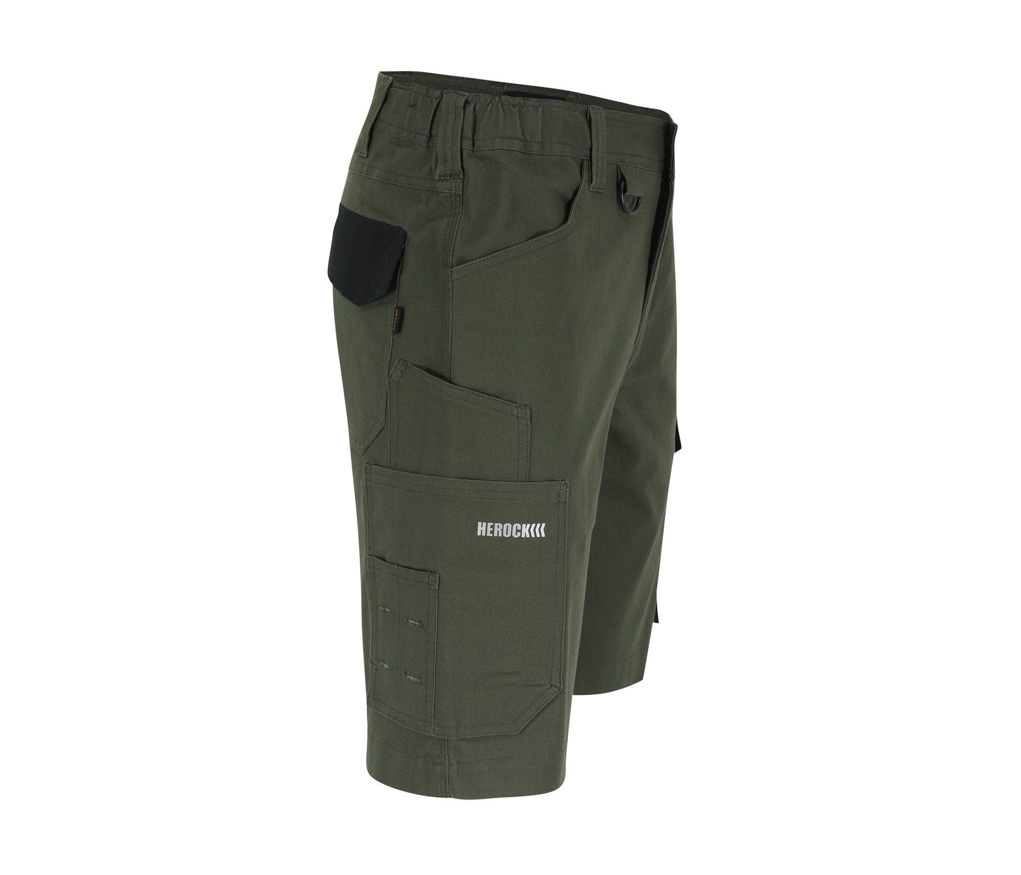 Bermuda Multi-Poches - Dark Khaki / Black
