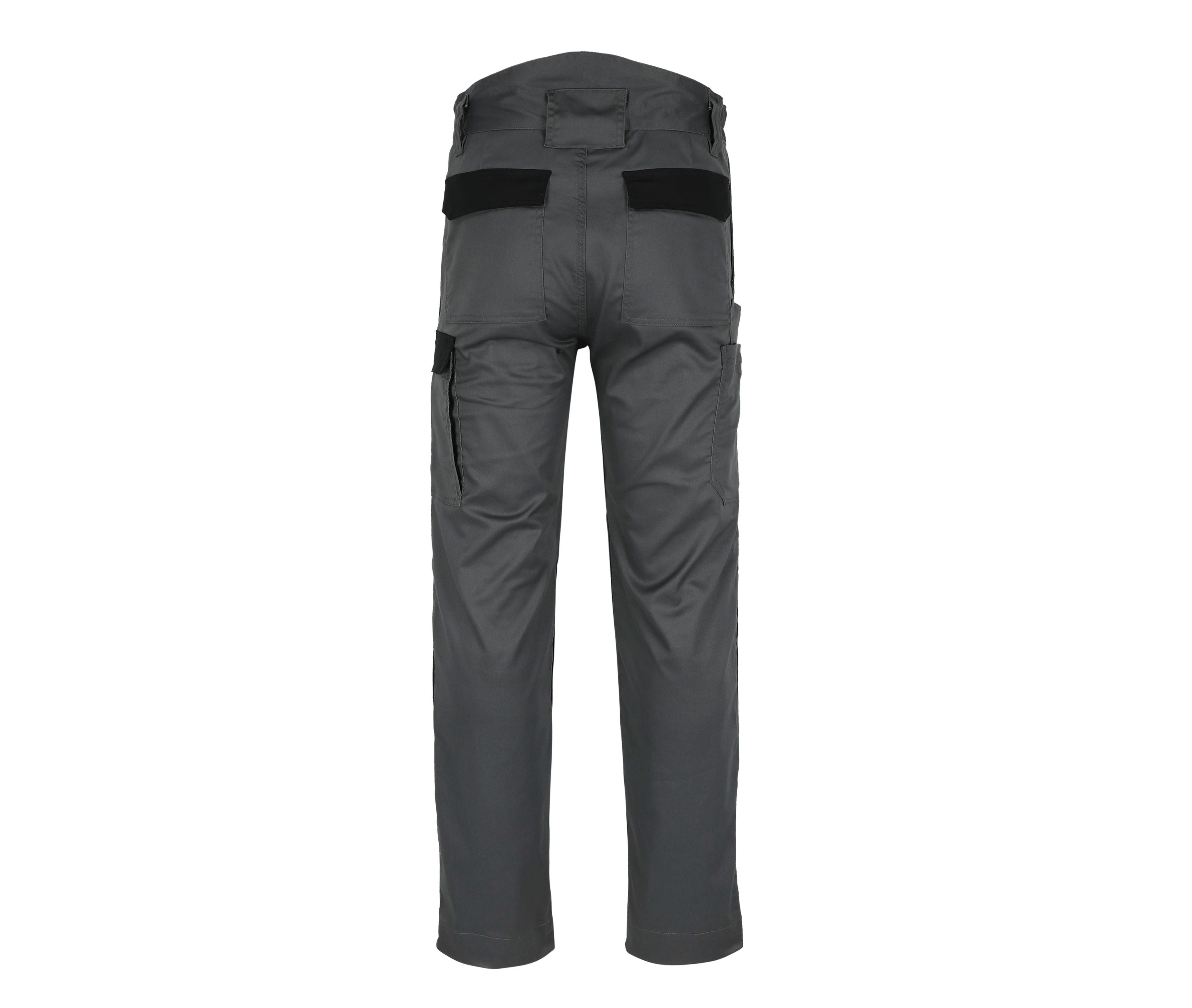 Pantalon Stretch Multipoches Avec Renforts - Anthracite / Black