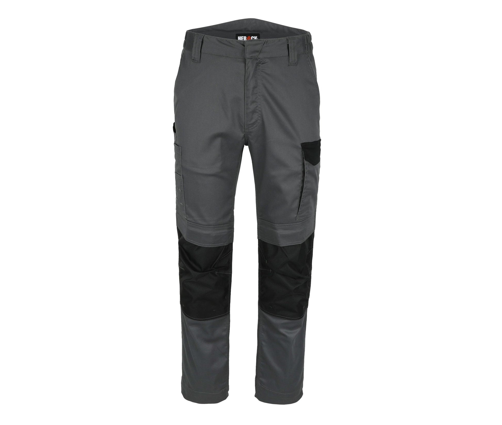 Pantalon Stretch Multipoches Avec Renforts - Anthracite / Black