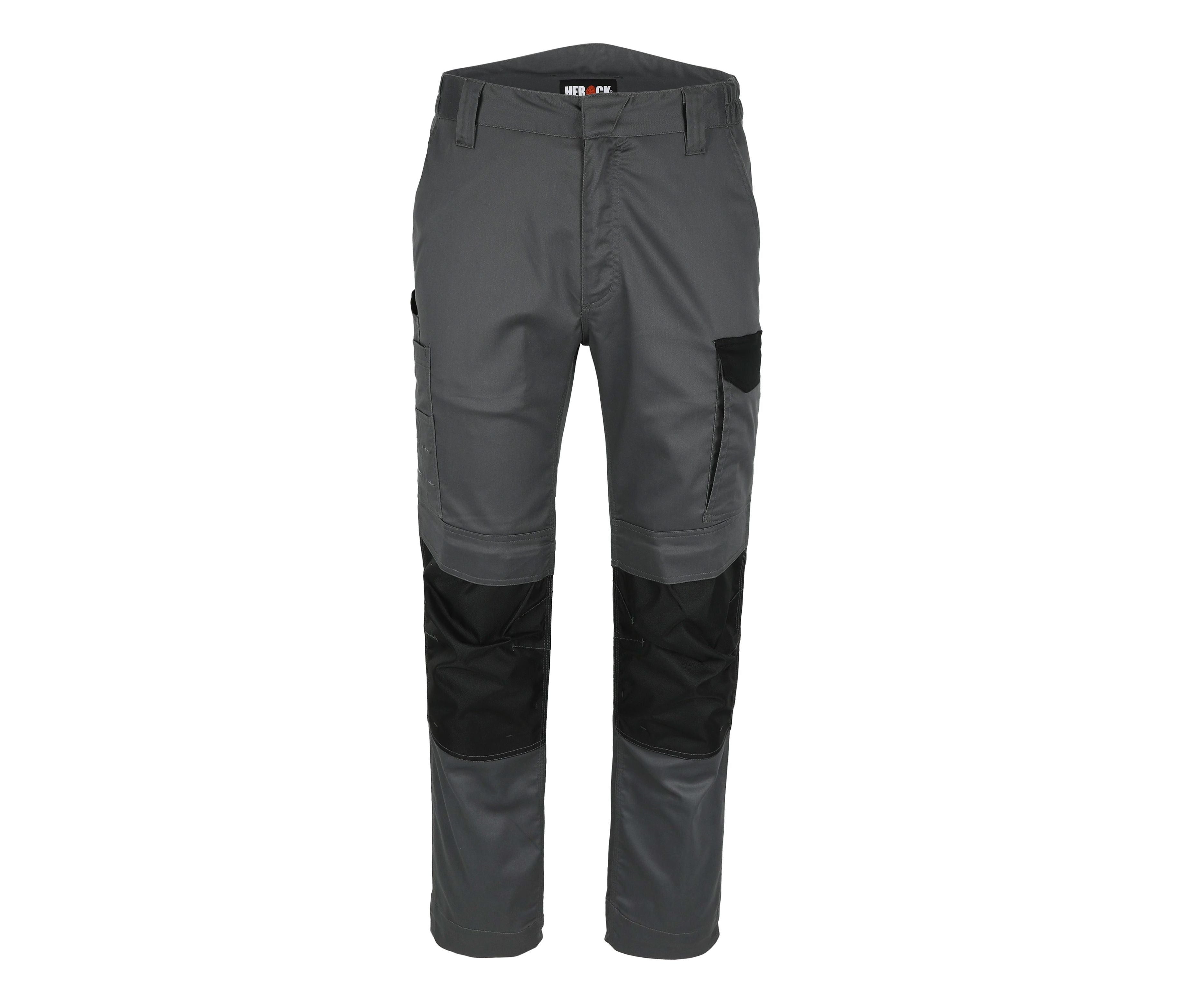 Pantalon Stretch Multipoches Avec Renforts - Anthracite / Black