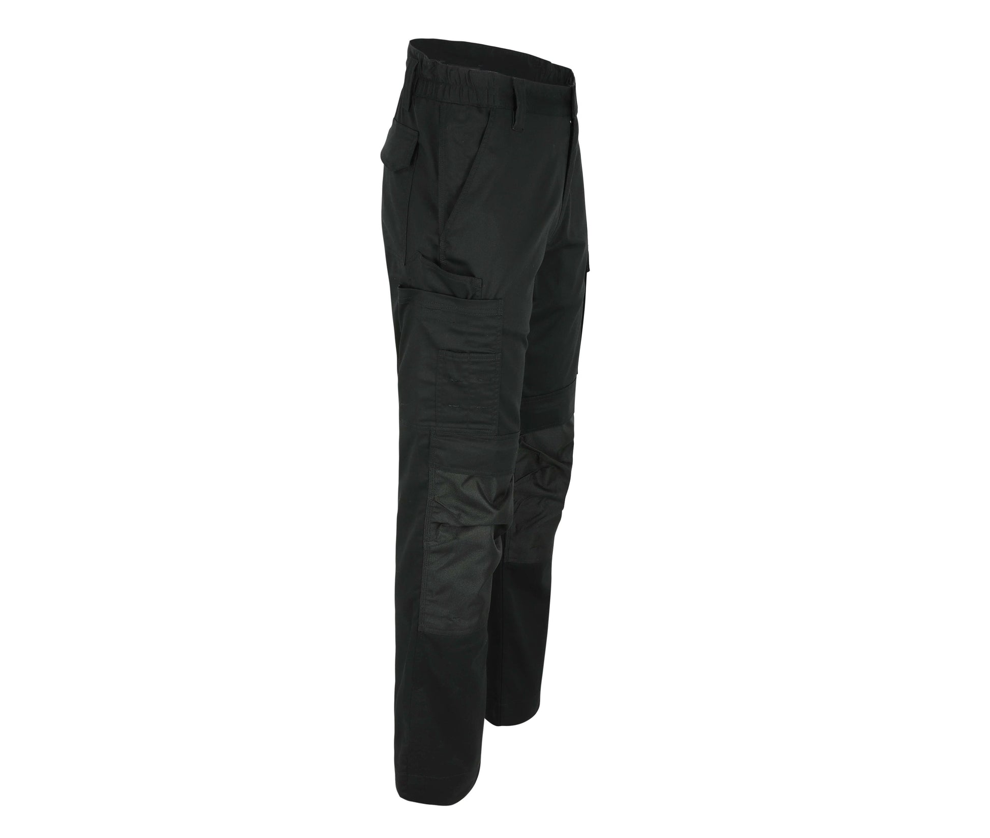 Pantalon Stretch Multipoches Avec Renforts - Black