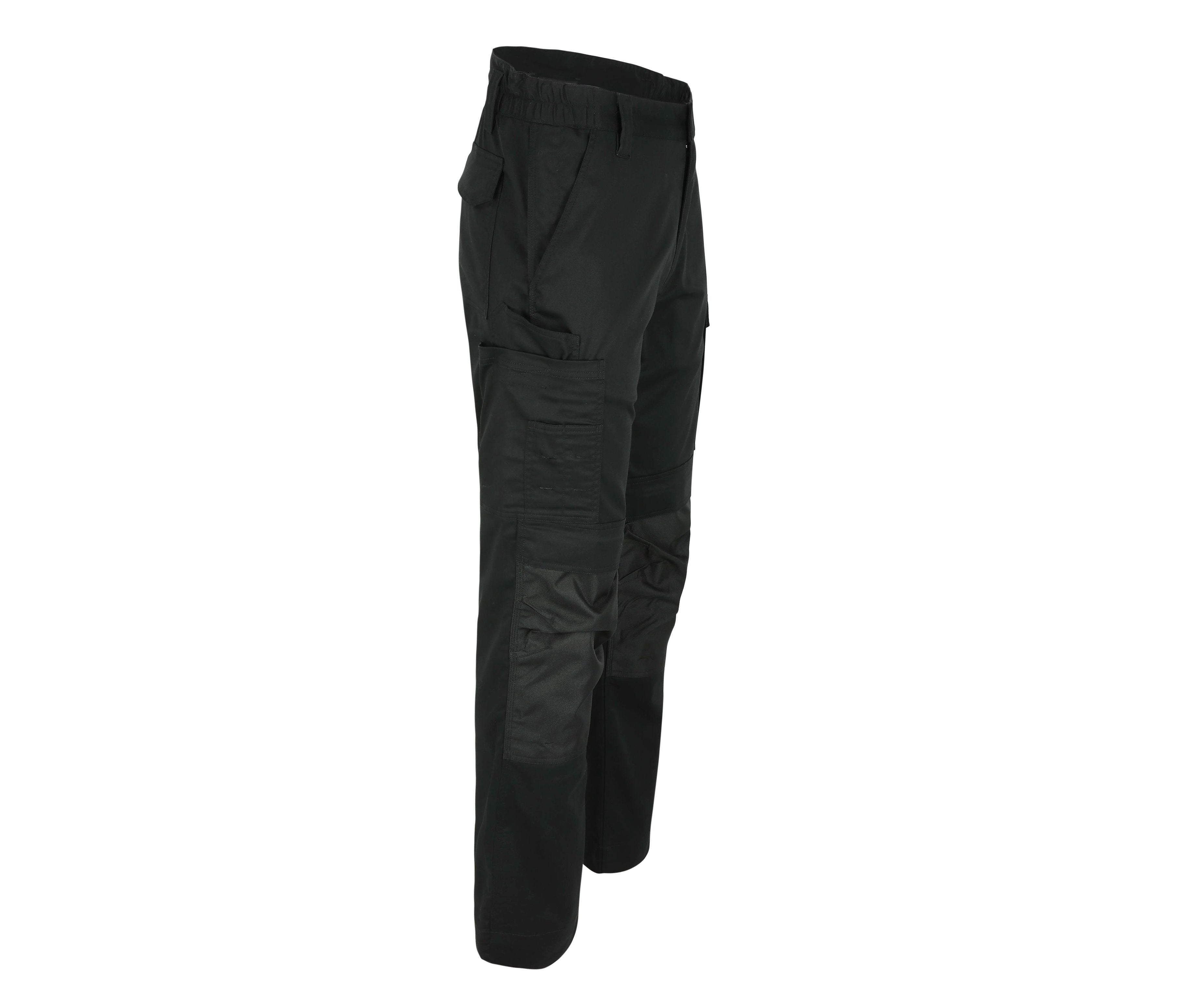 Pantalon Stretch Multipoches Avec Renforts - Black