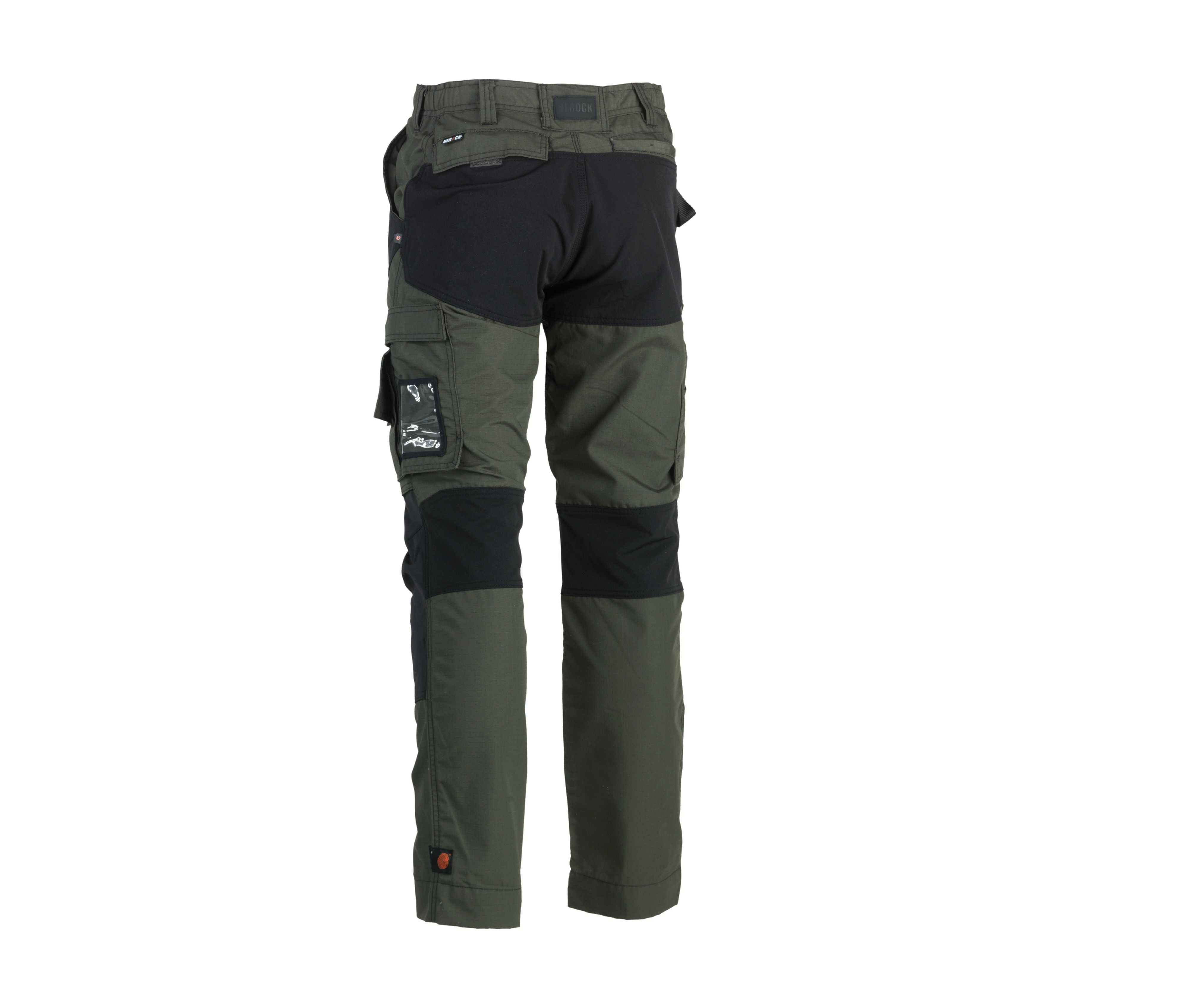 Pantalon Multi-Poches en Tissu Ripstop - Dark Khaki/black