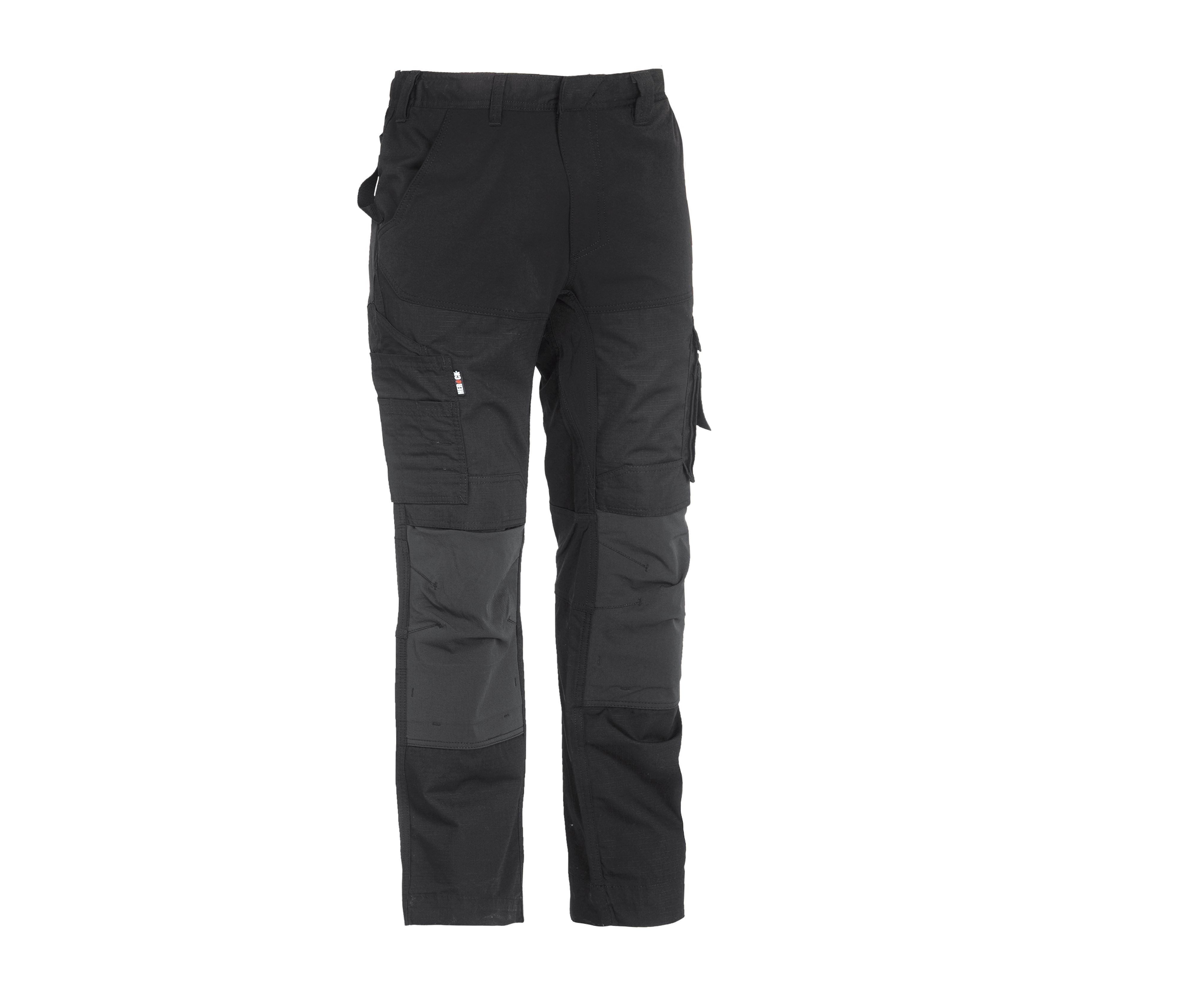 Pantalon Multi-Poches en Tissu Ripstop - Black