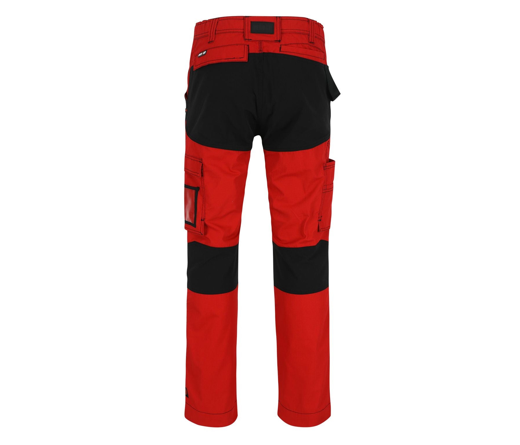 Pantalon Multi-Poches en Tissu Ripstop - Red/black