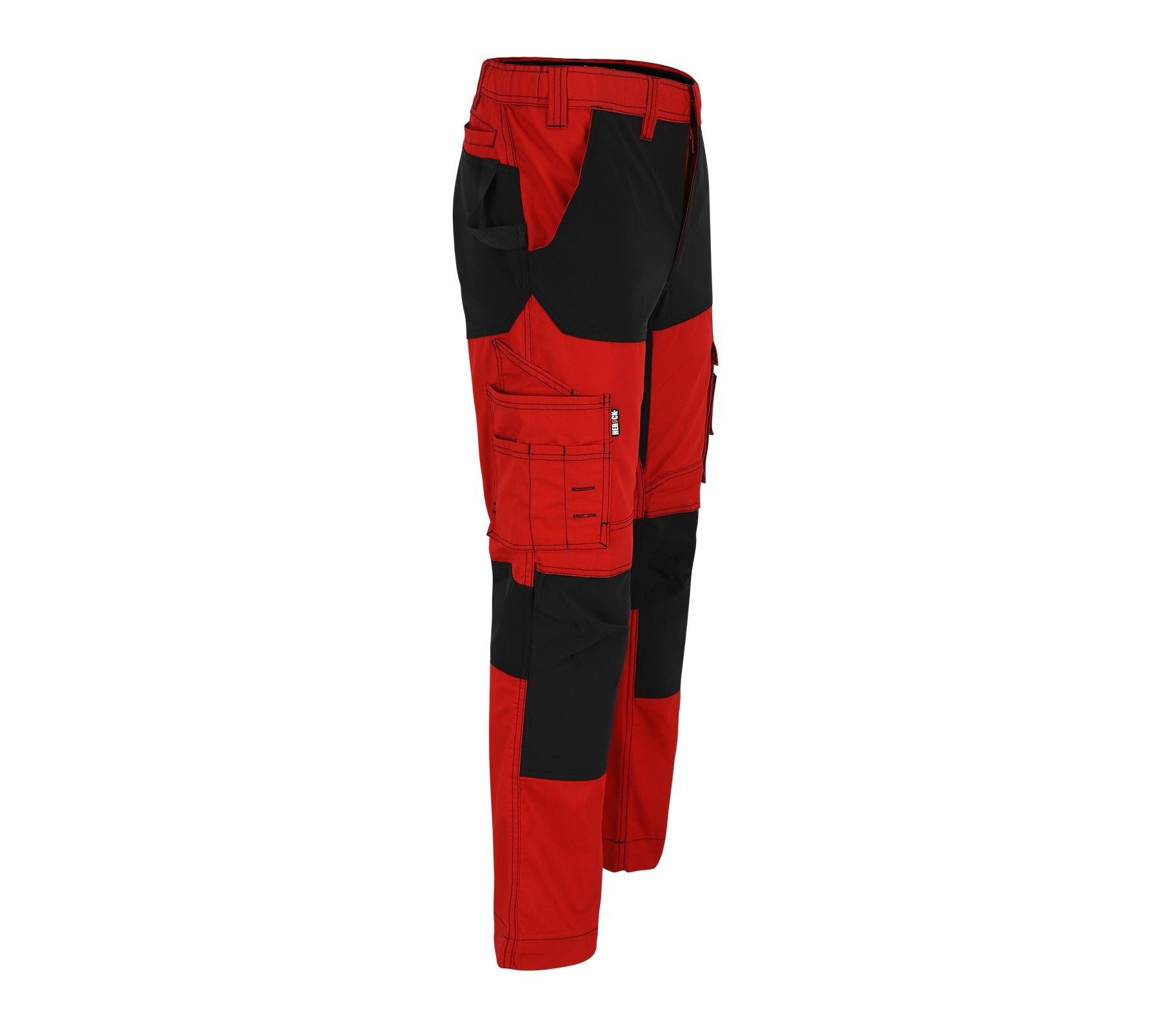 Pantalon Multi-Poches en Tissu Ripstop - Red/black