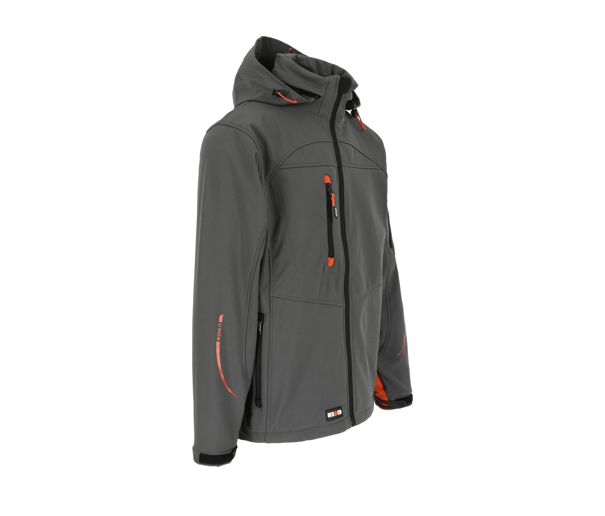 Veste Softshell 3 Couches à Capuche - Grey