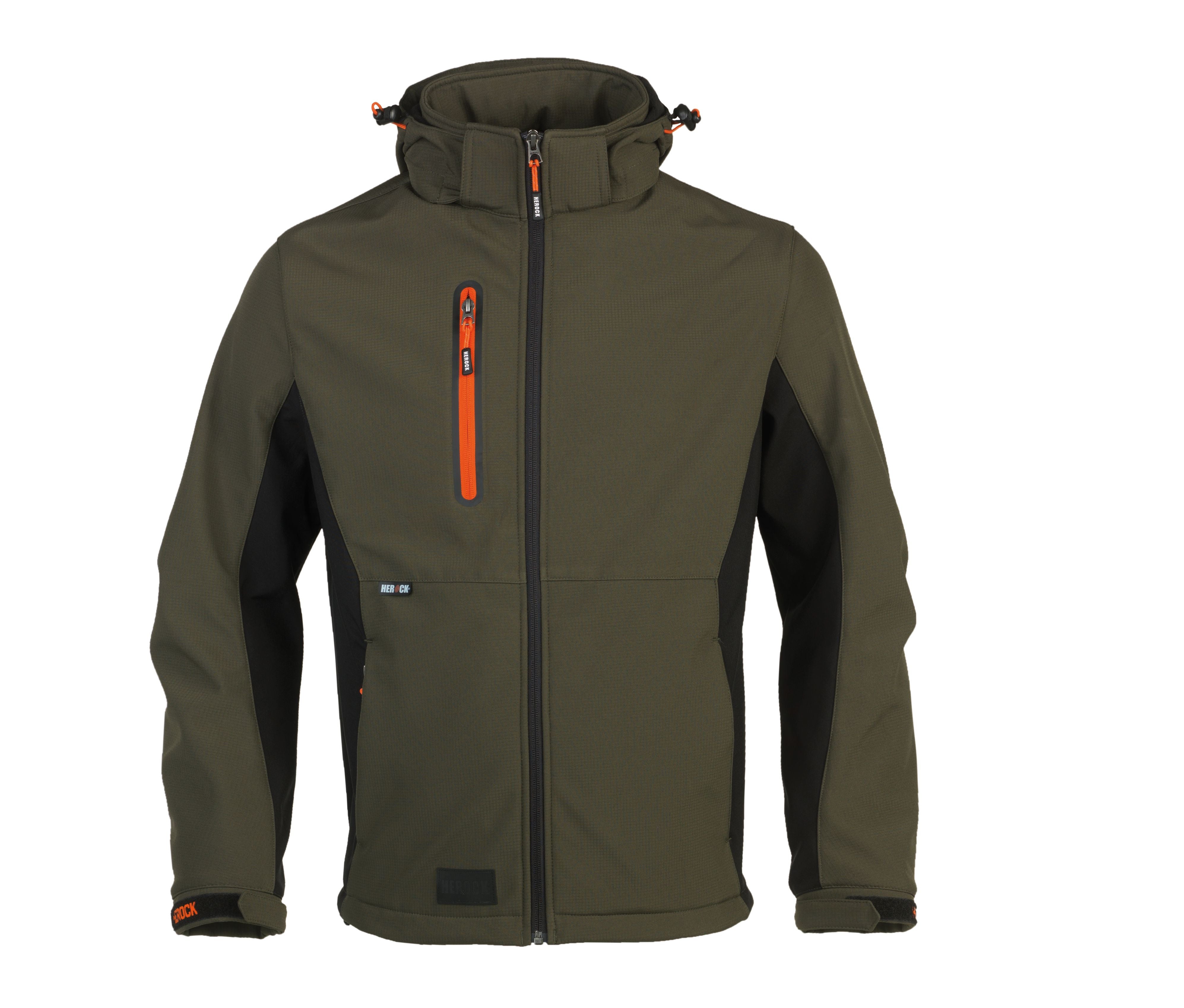 Veste Softshell Trystan - Dark Khaki/black