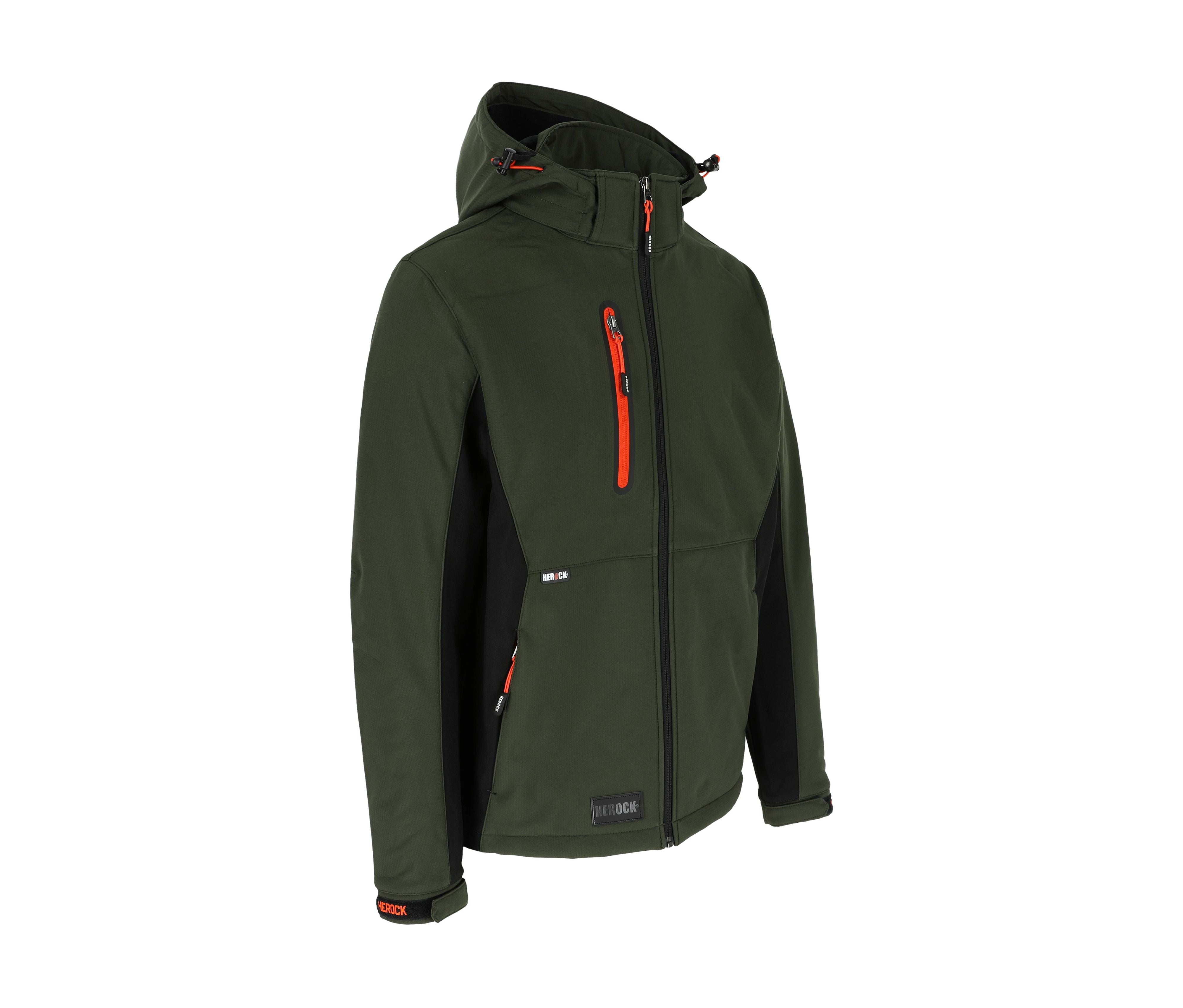 Veste Softshell Trystan - Dark Khaki/black