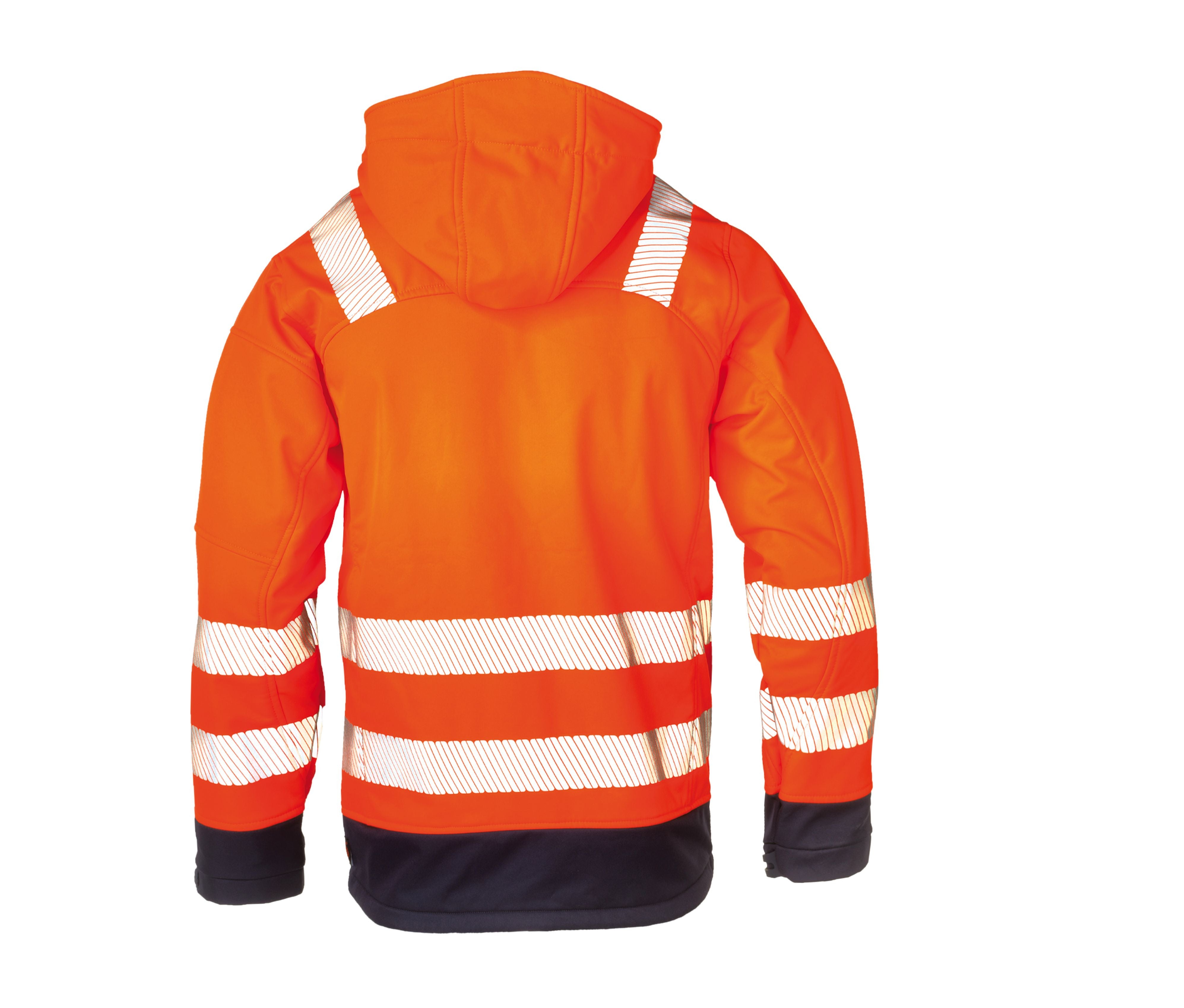 Veste Softshell Haute Visibilité Gregor - Fluorescent Orange/navy