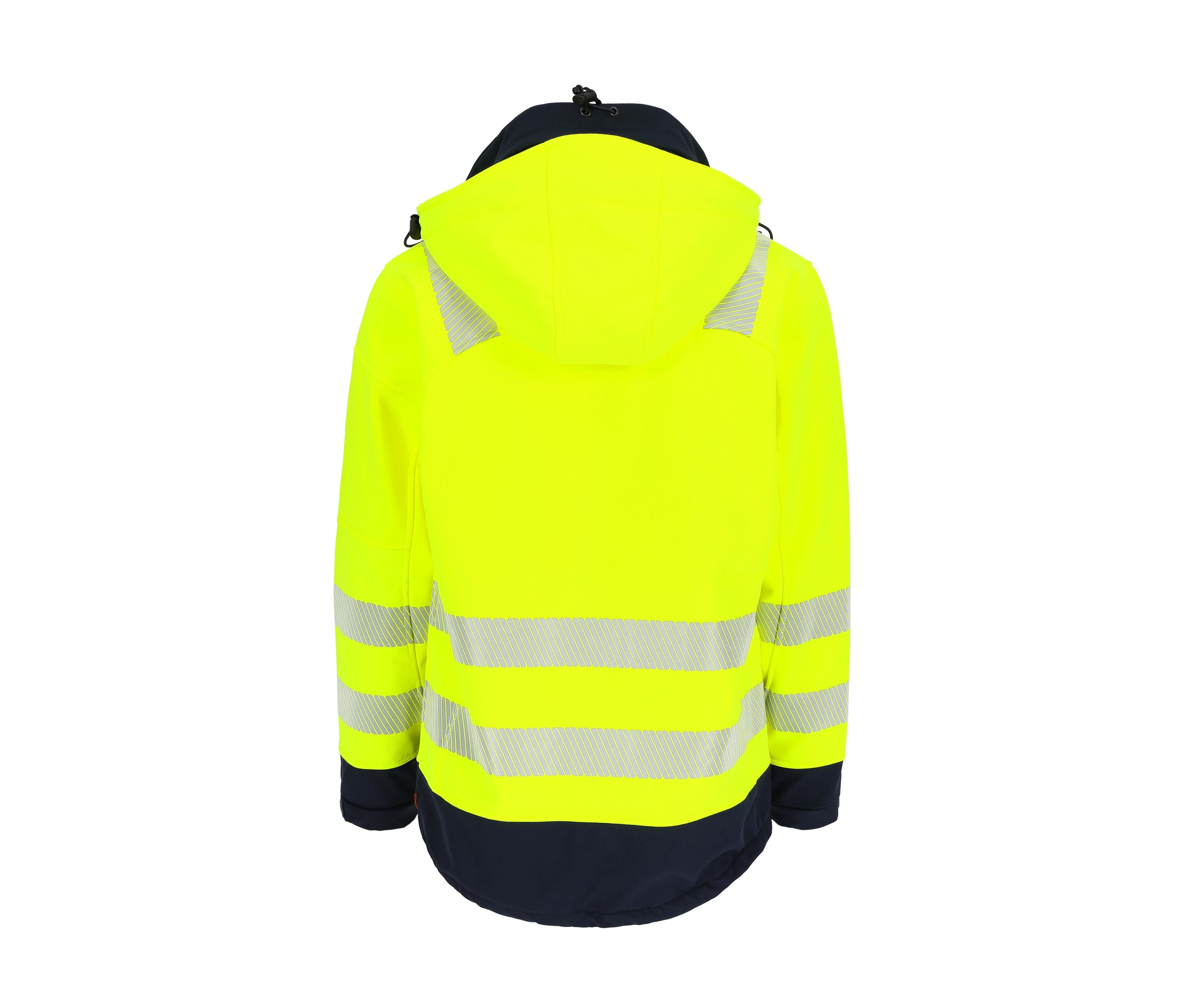 Veste Softshell Haute Visibilité Gregor - Fluorescent Yellow/navy