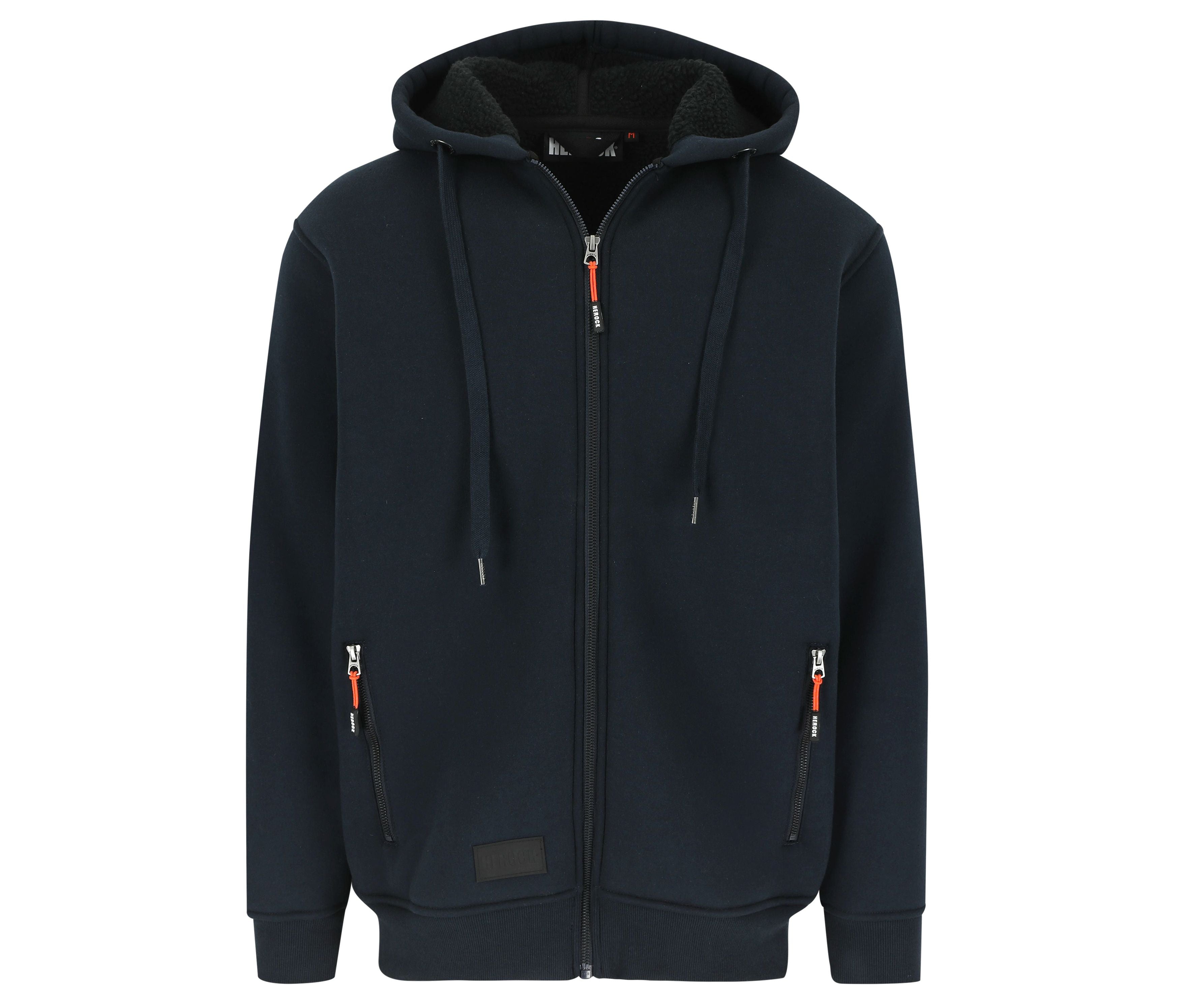 Sweat Zippé à Capuche Déperlant - Navy