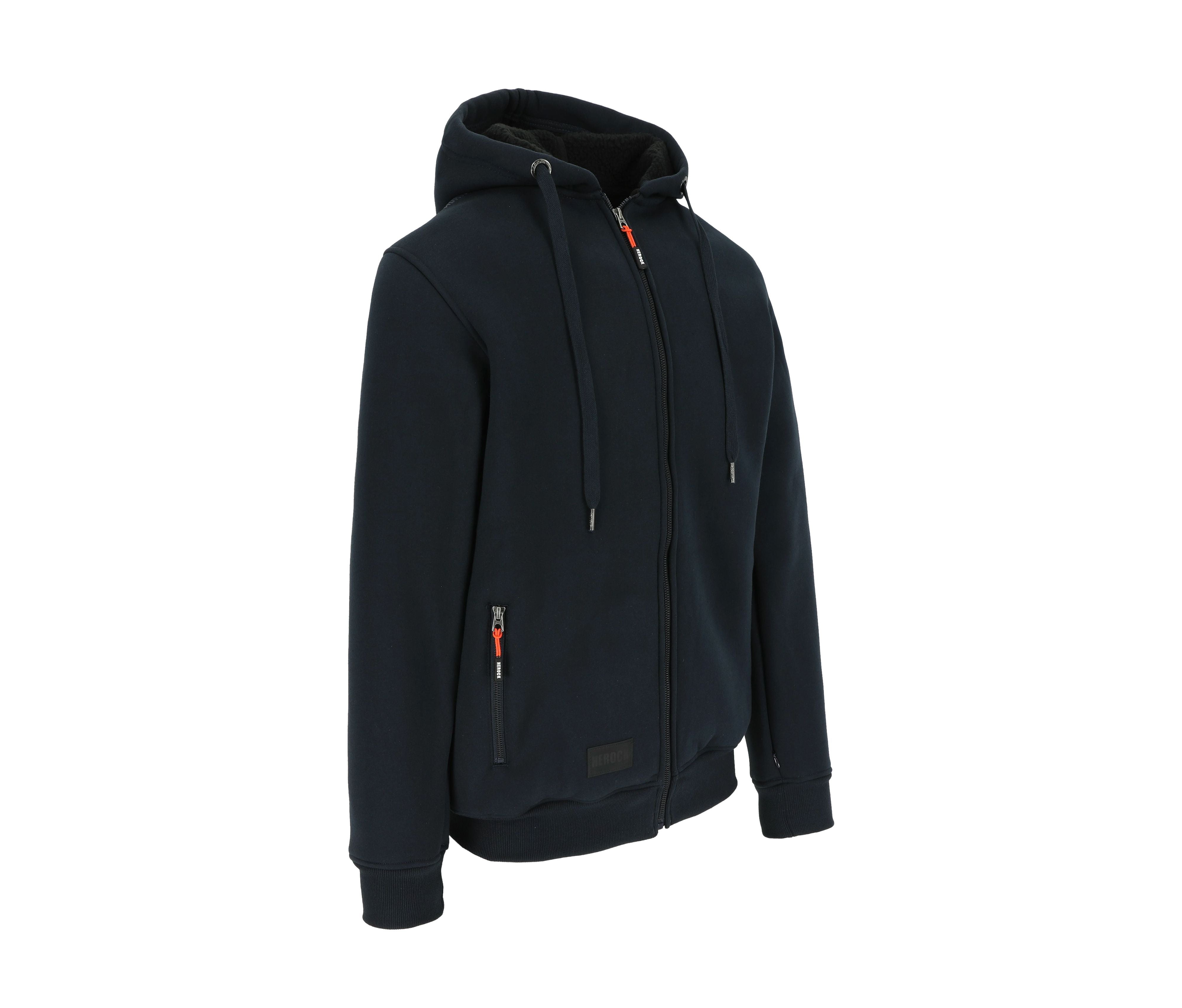 Sweat Zippé à Capuche Déperlant - Navy