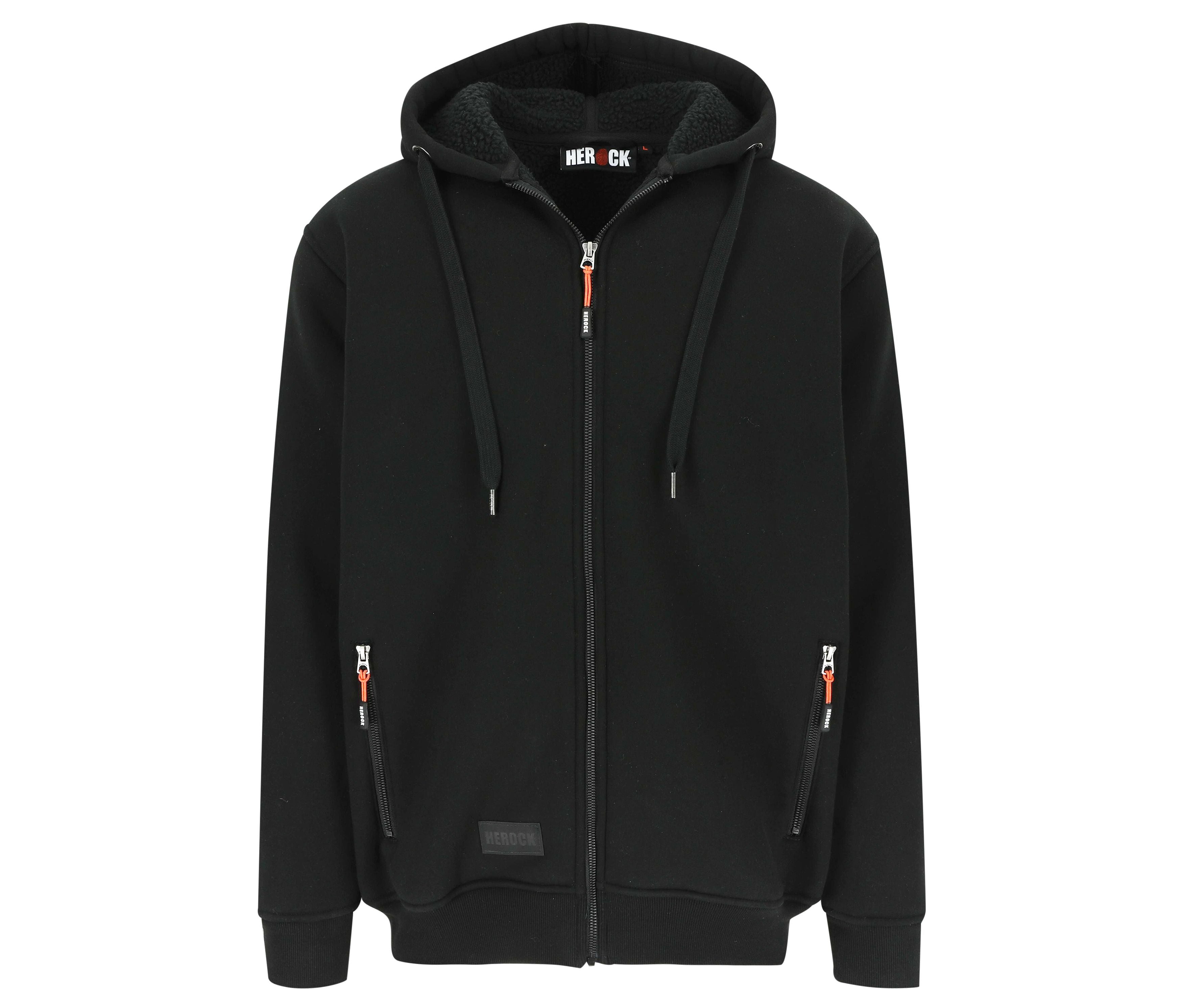 Sweat Zippé à Capuche Déperlant - Black