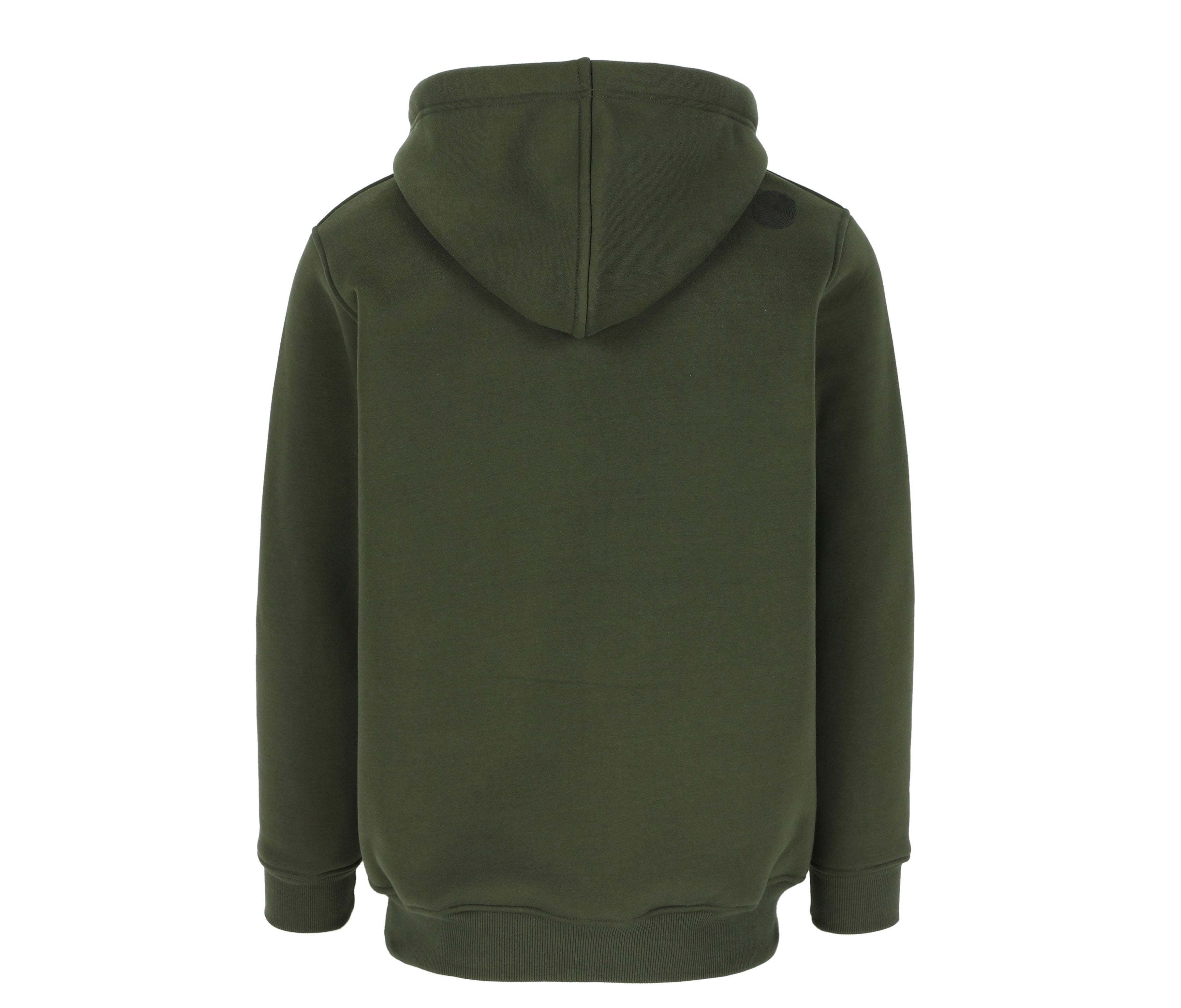 Sweat Zippé à Capuche Déperlant - Khaki
