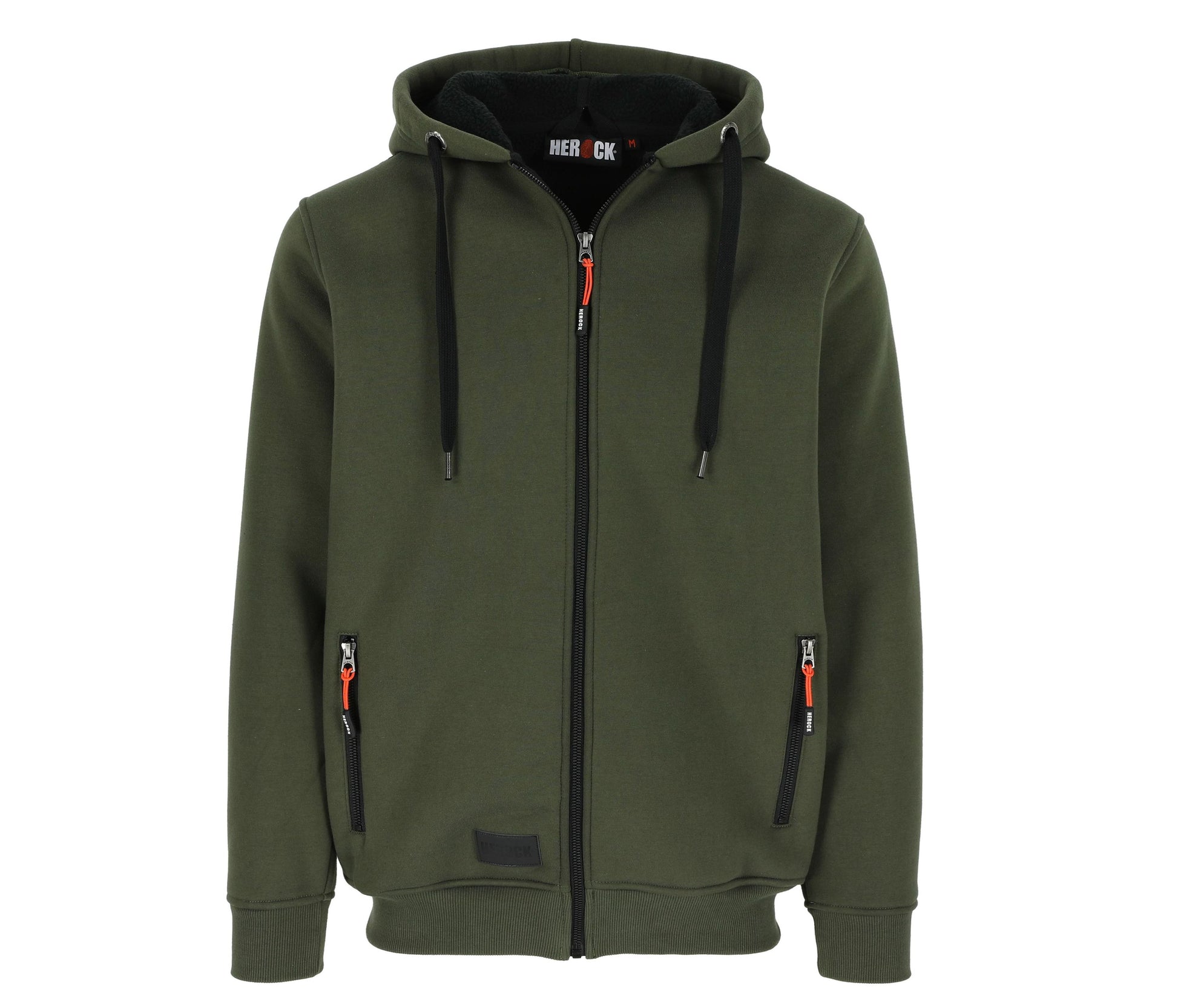 Sweat Zippé à Capuche Déperlant - Khaki