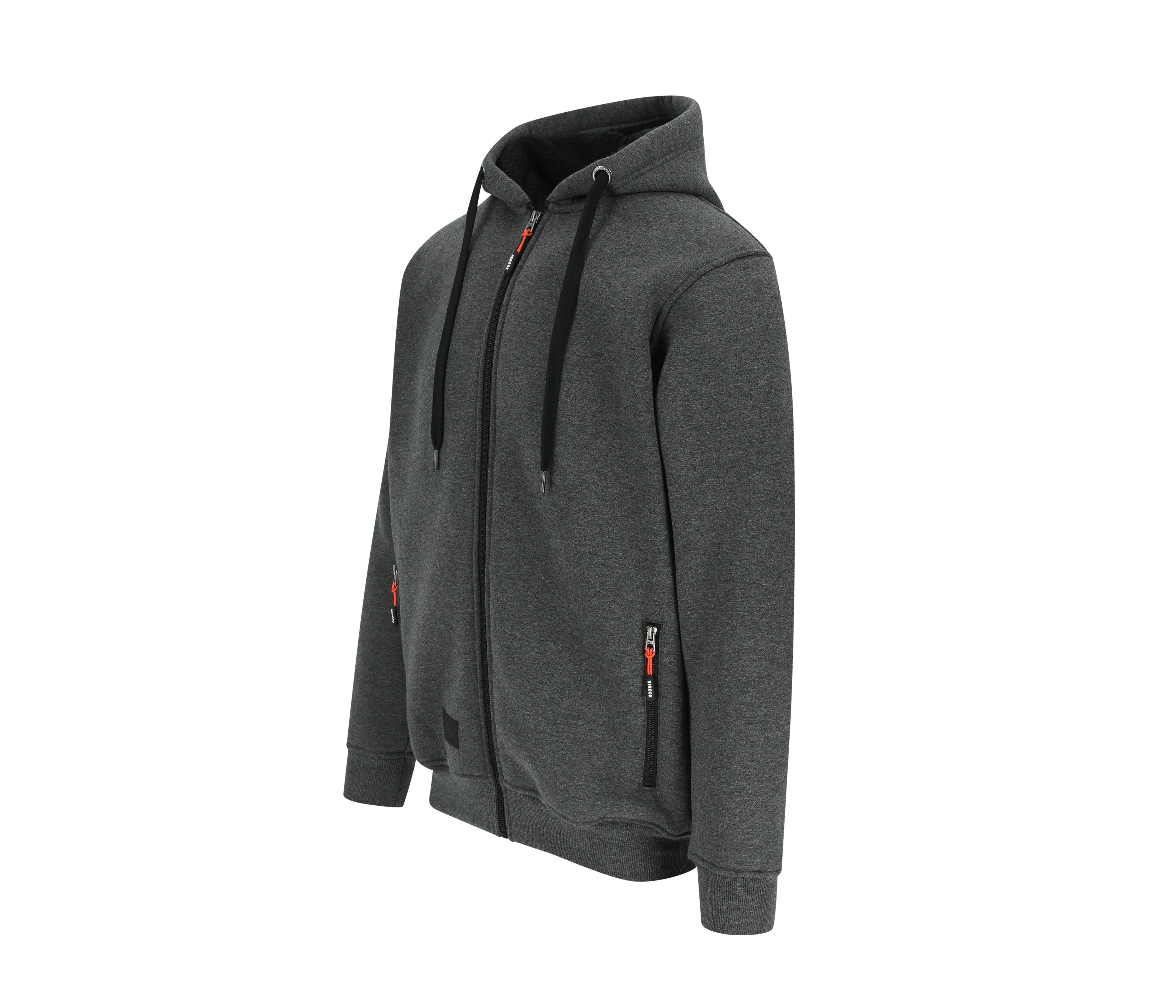Sweat Zippé à Capuche Déperlant - Dark Heather Grey