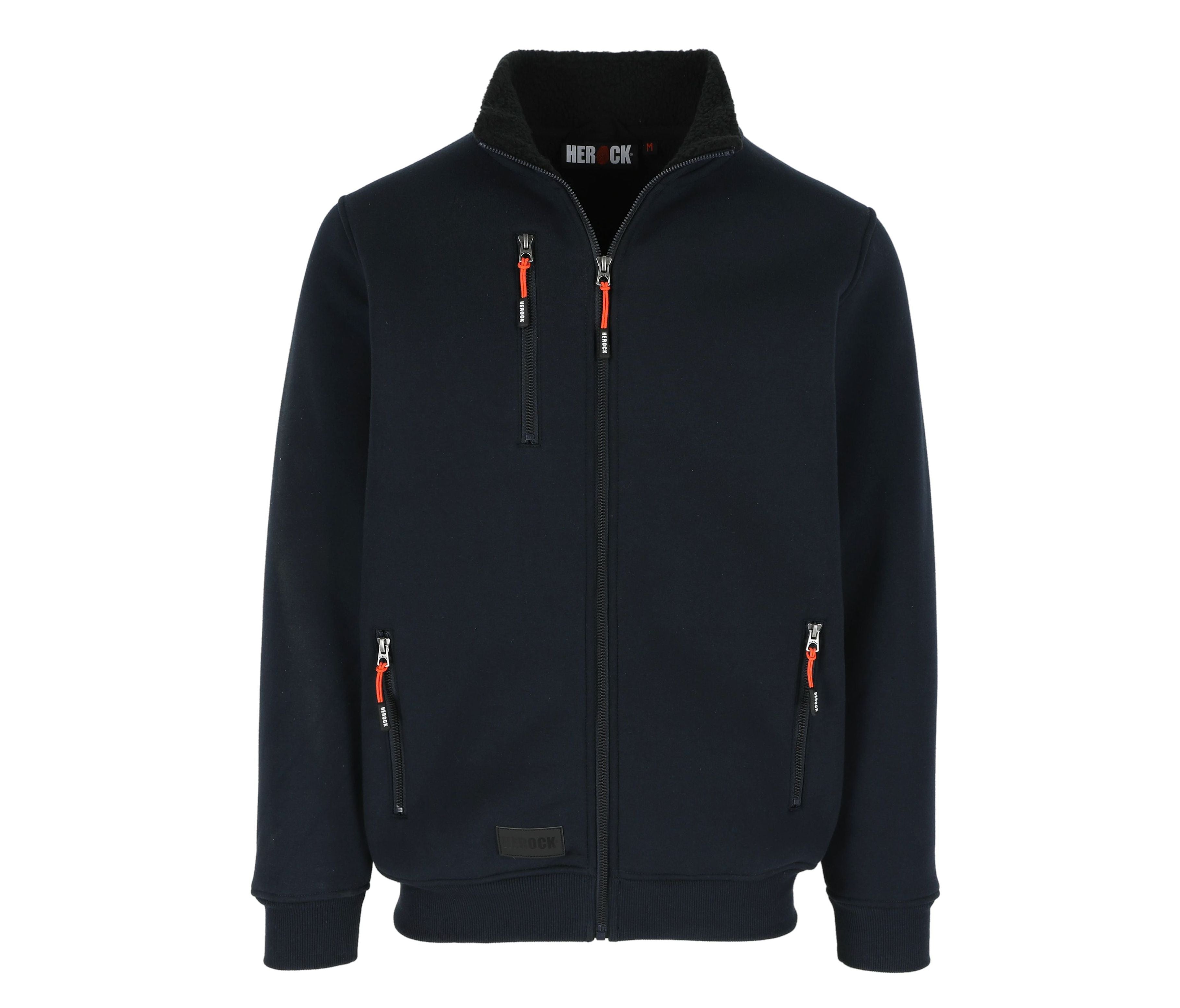 Sweat Zippé Doublure Sherpa® - Navy