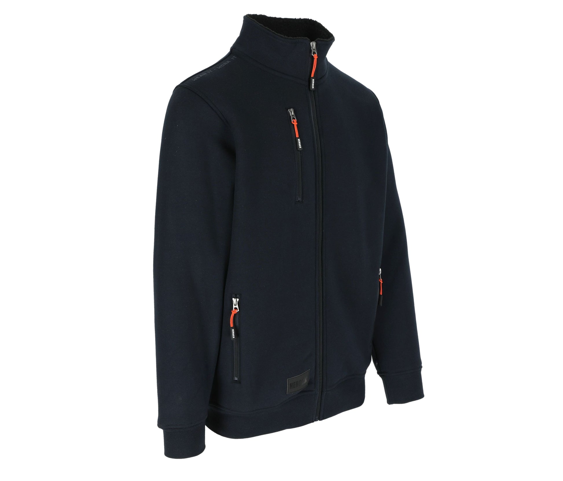 Sweat Zippé Doublure Sherpa® - Navy