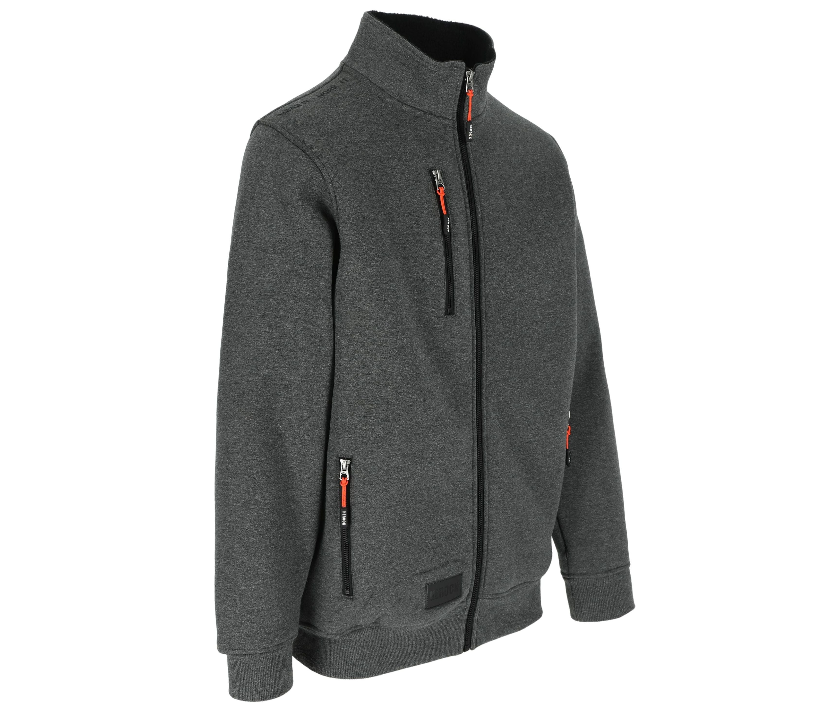 Sweat Zippé Doublure Sherpa® - Dark Heather Grey
