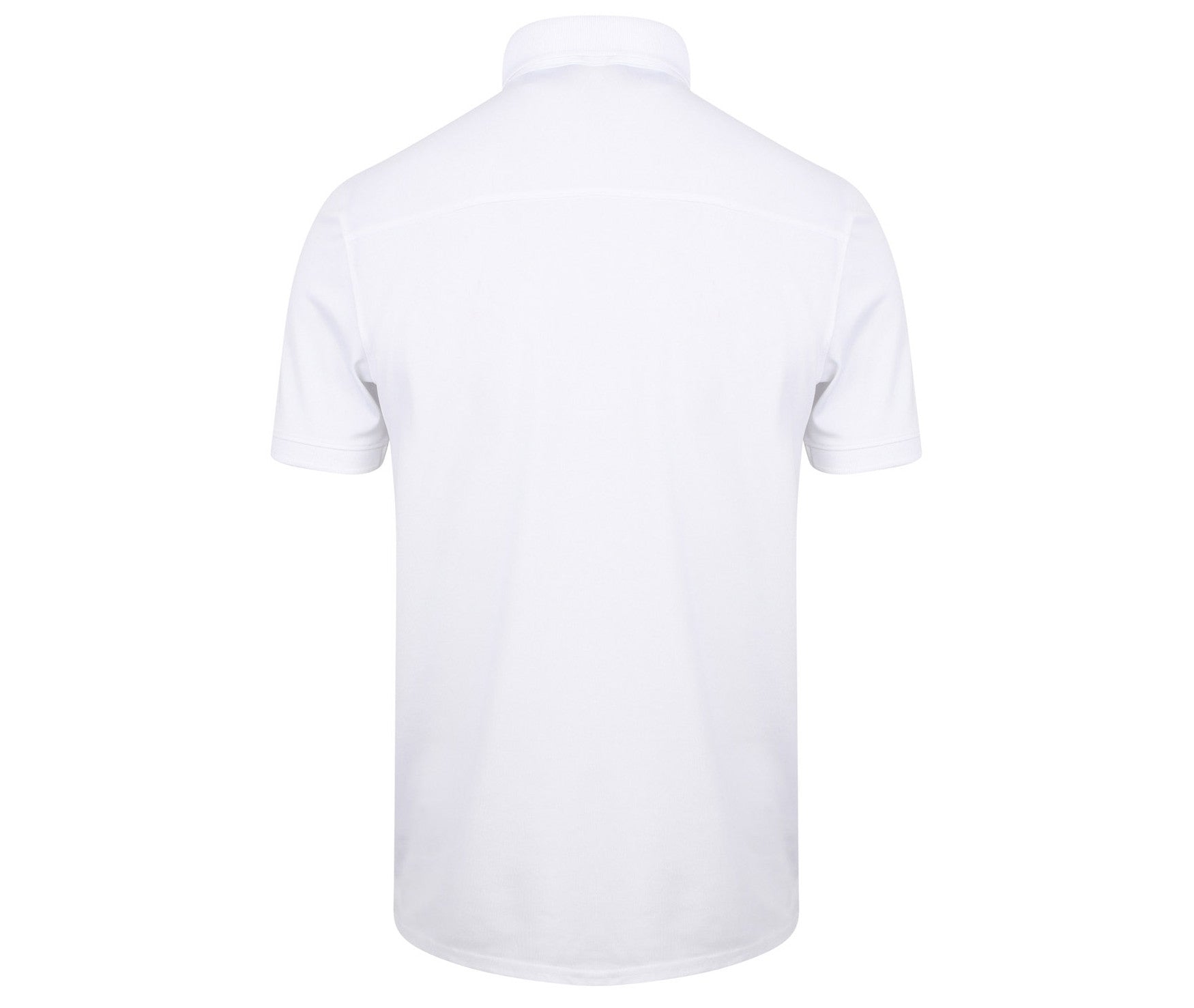 Polo Homme en Polyester Stretch - White