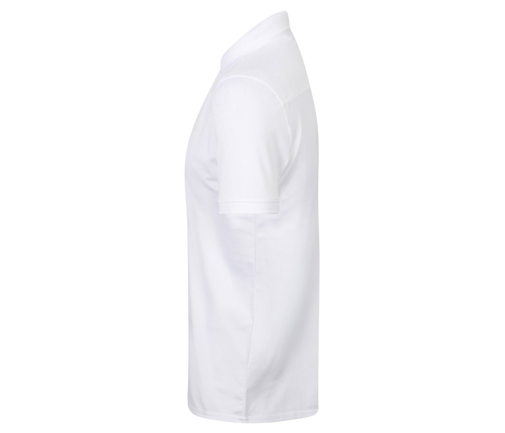 Polo Homme en Polyester Stretch - White