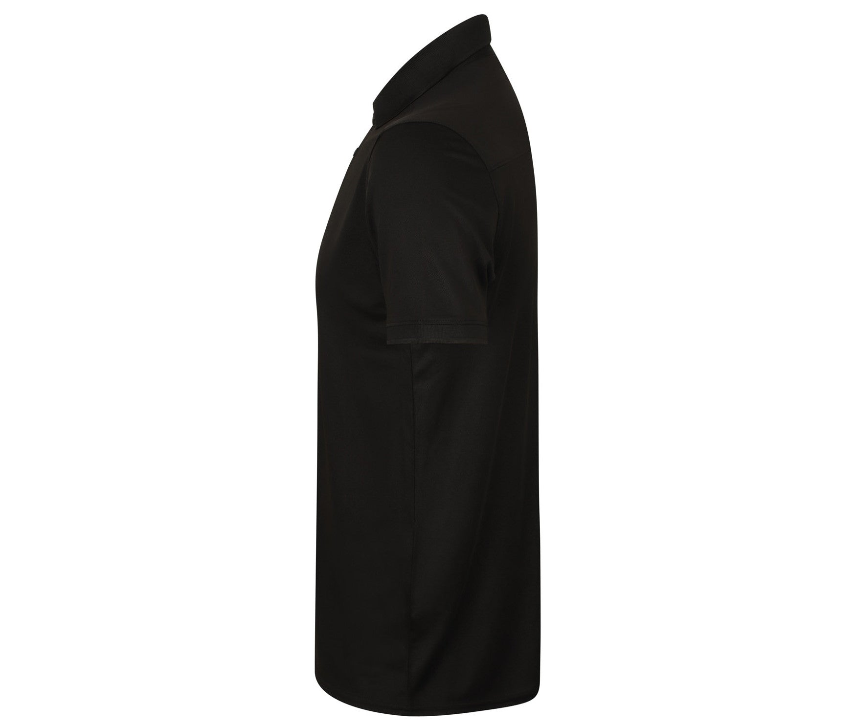 Polo Homme en Polyester Stretch - Black
