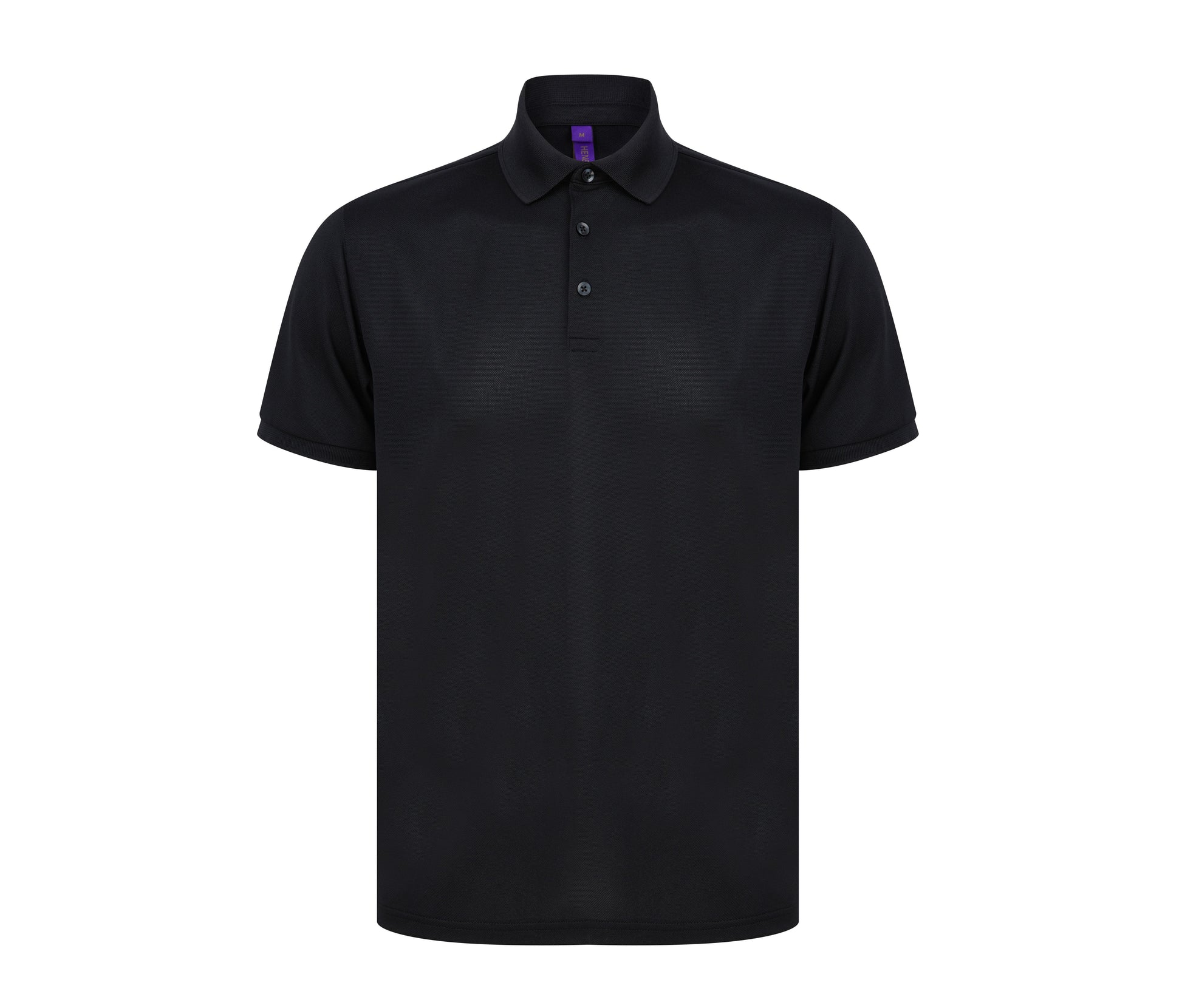 Polo Homme en Polyester Recyclé - Black
