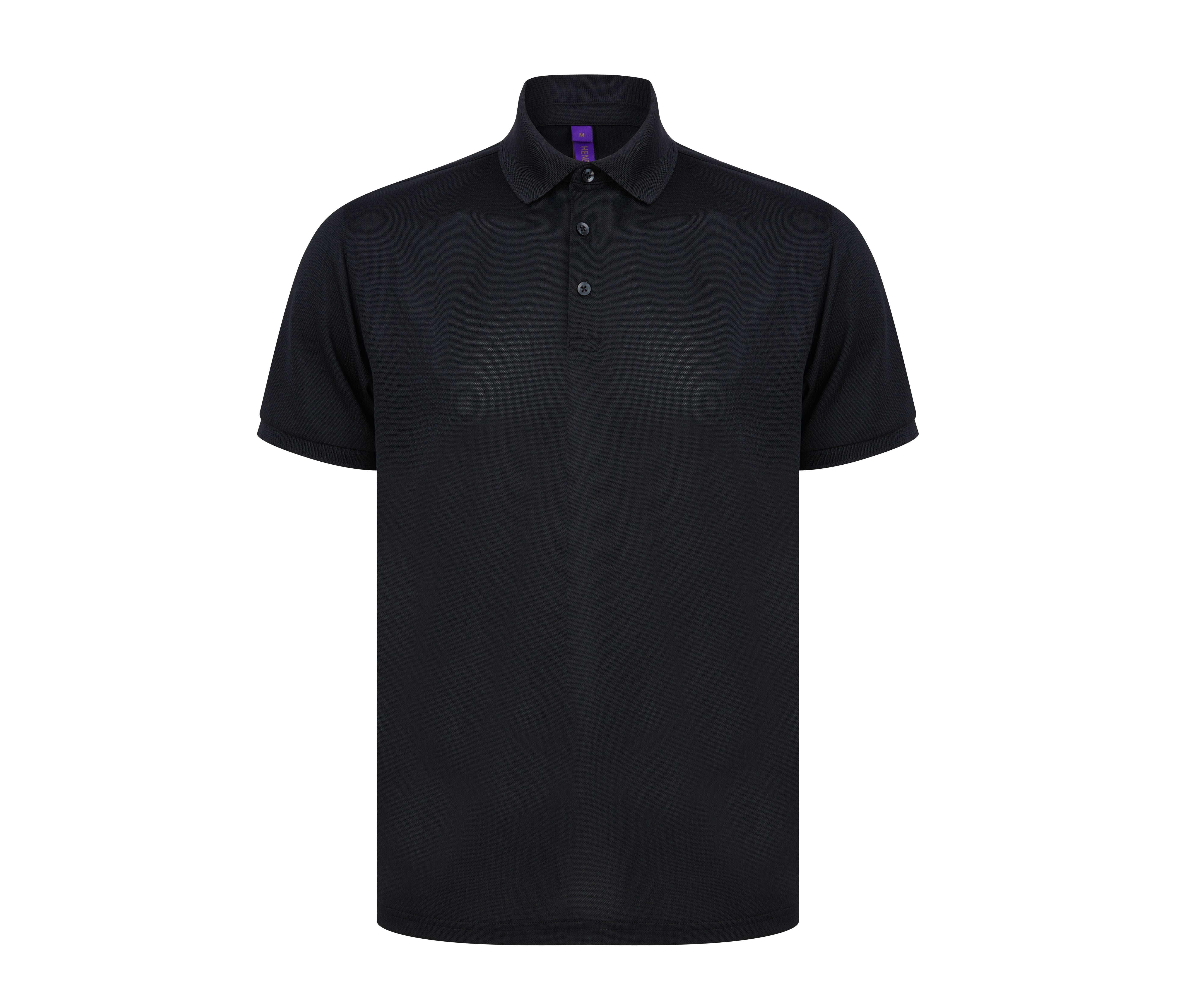 Polo Homme en Polyester Recyclé - Black