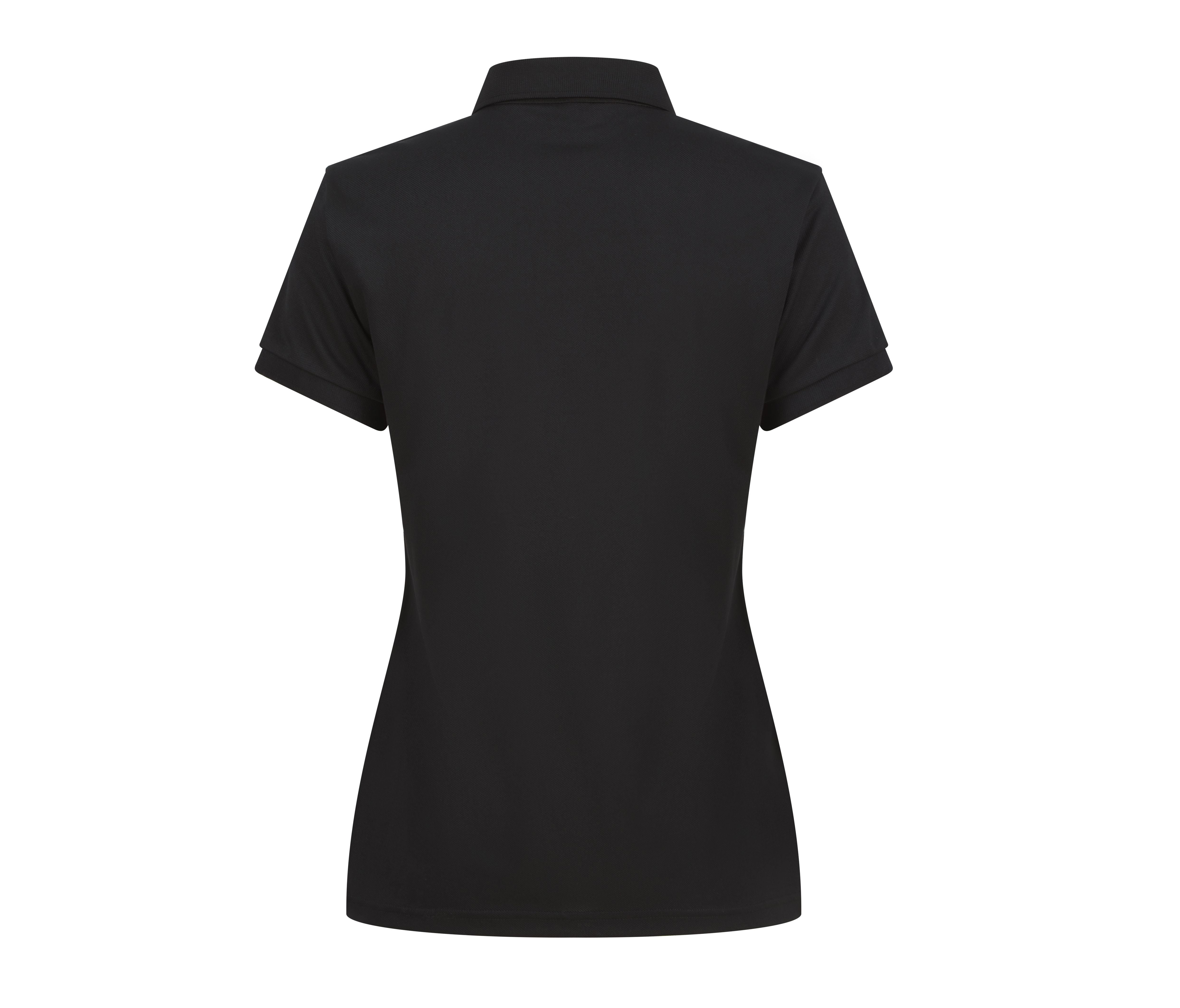 Polo Femme en Polyester Recyclé - Black