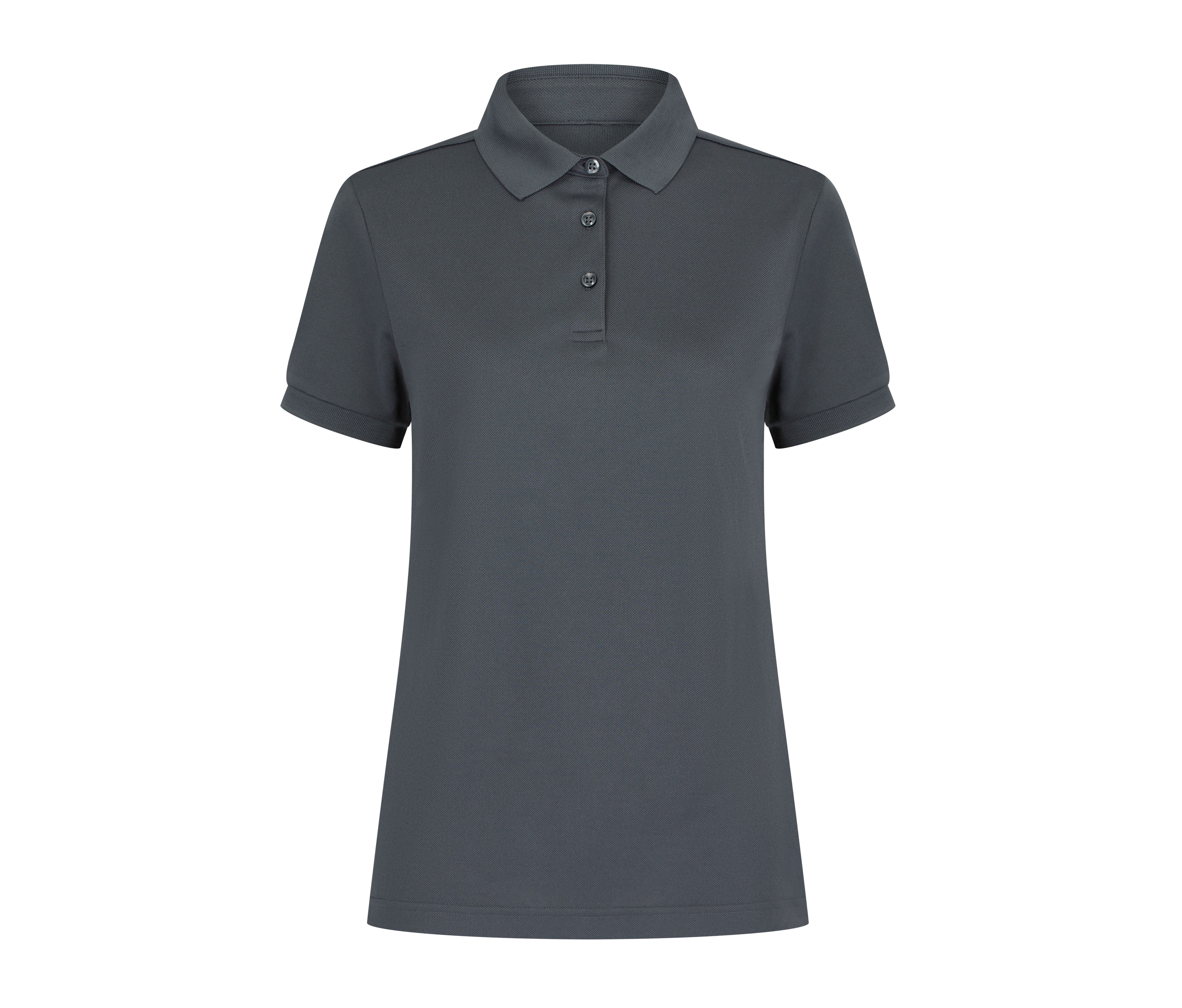 Polo Femme en Polyester Recyclé - Charcoal