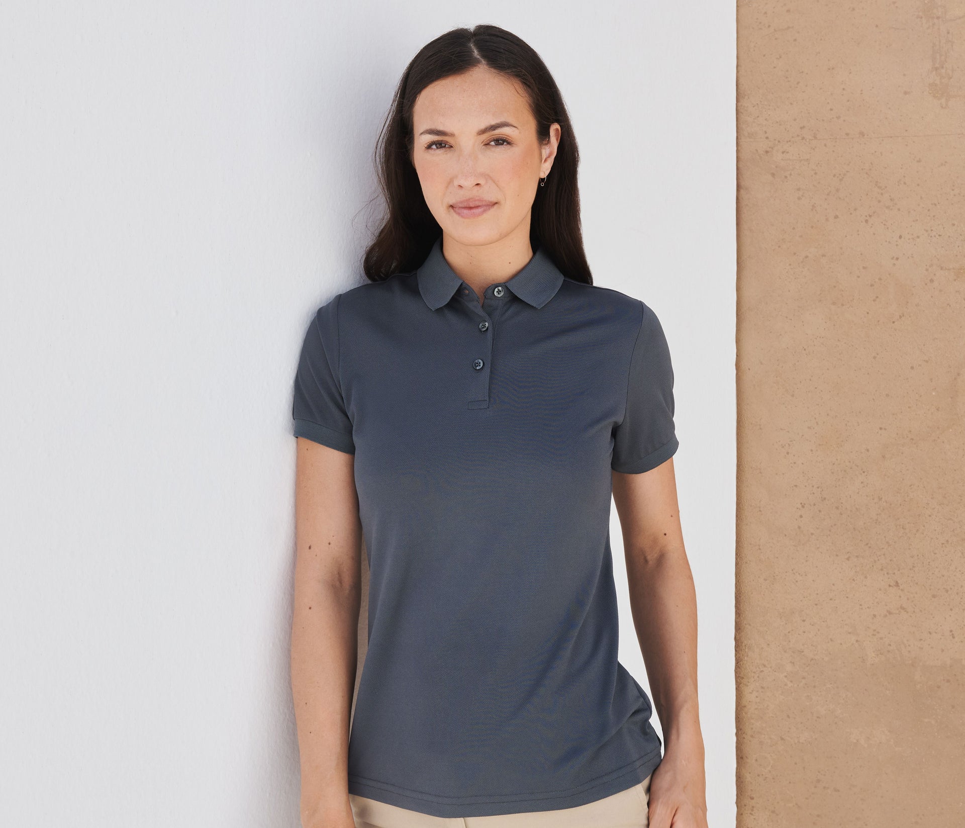 Polo femme en polyester recyclé