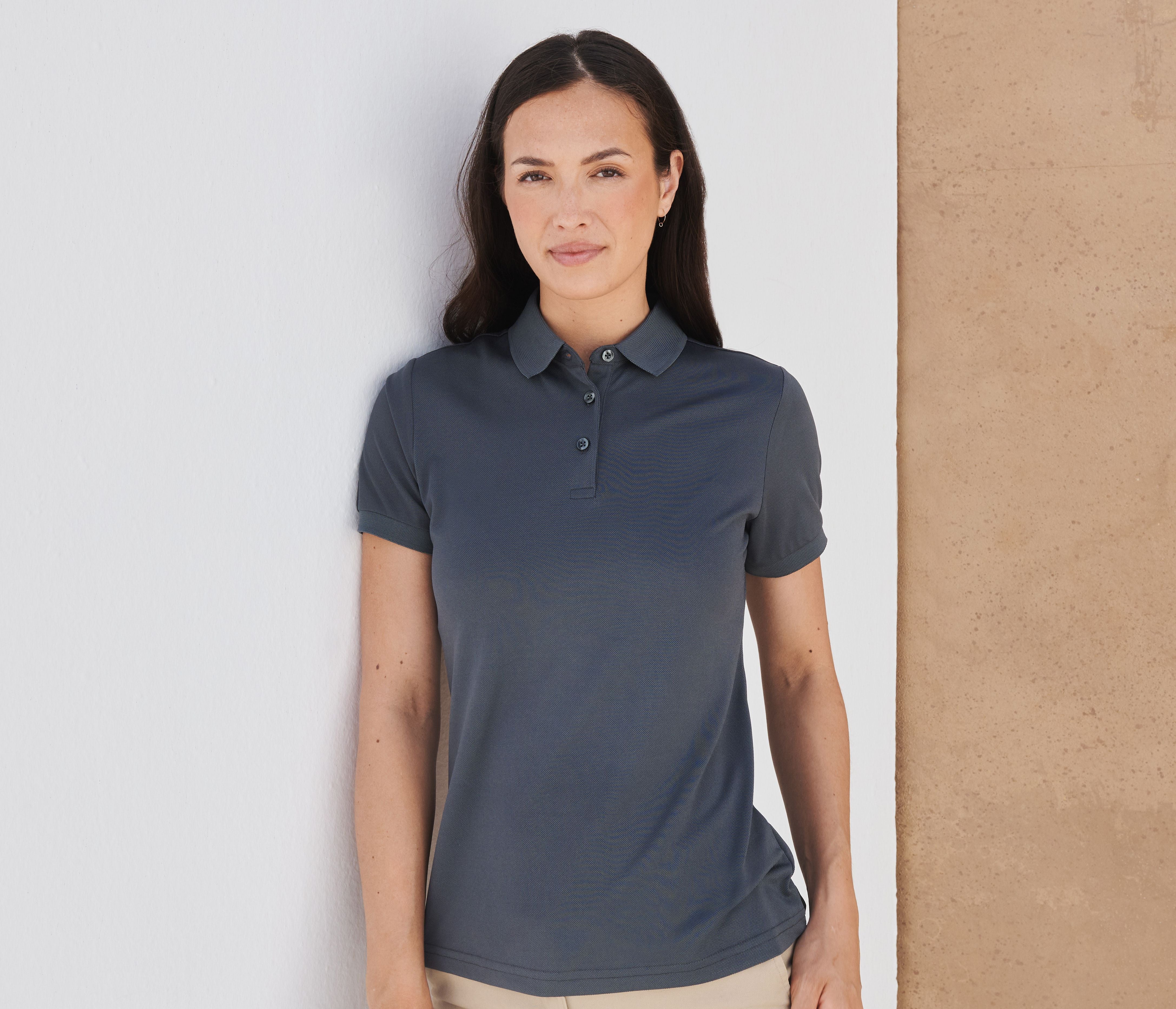 Polo femme en polyester recyclé