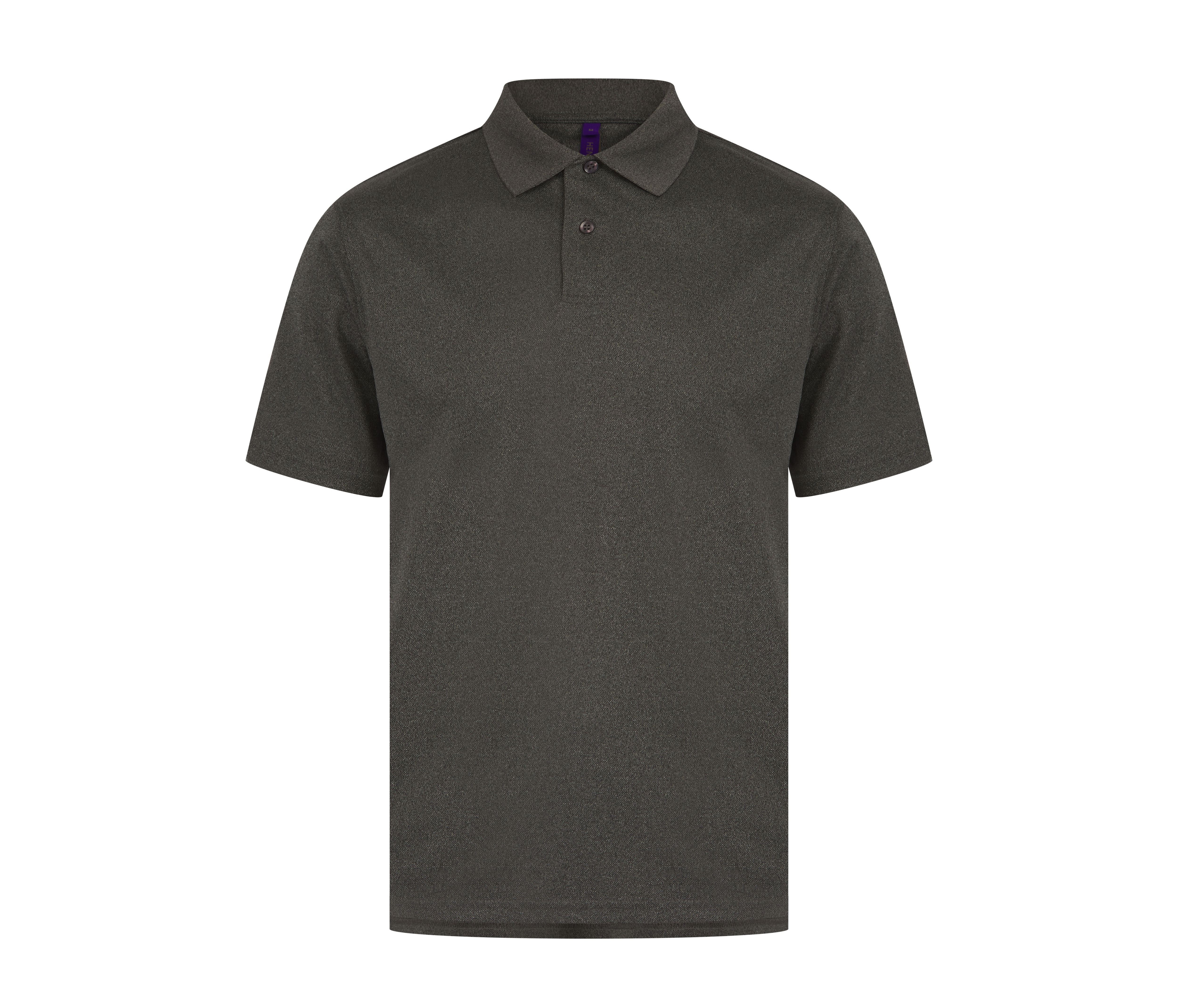 Polo Homme Respirant - Heather Charcoal