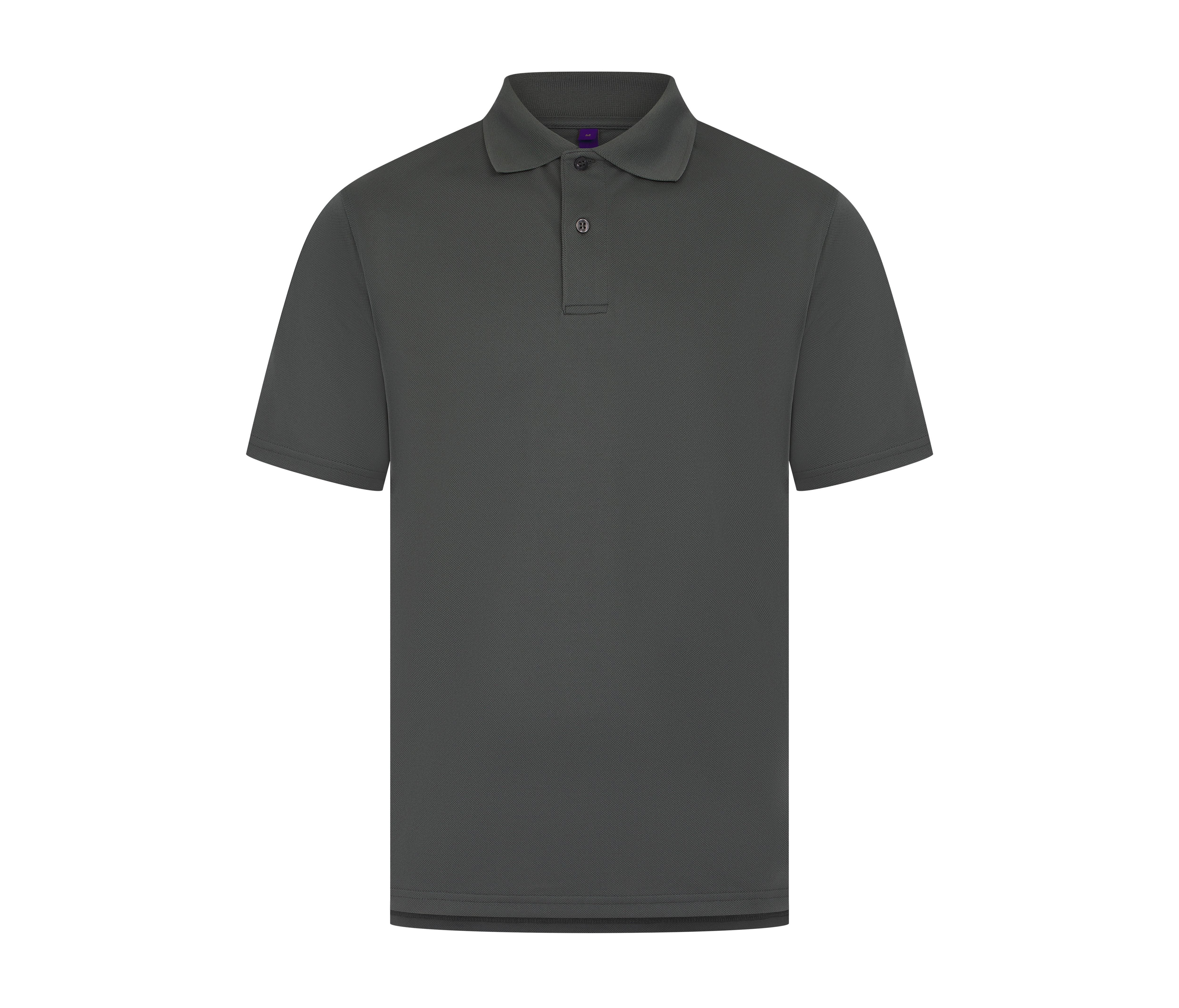 Polo Homme Respirant - Charcoal