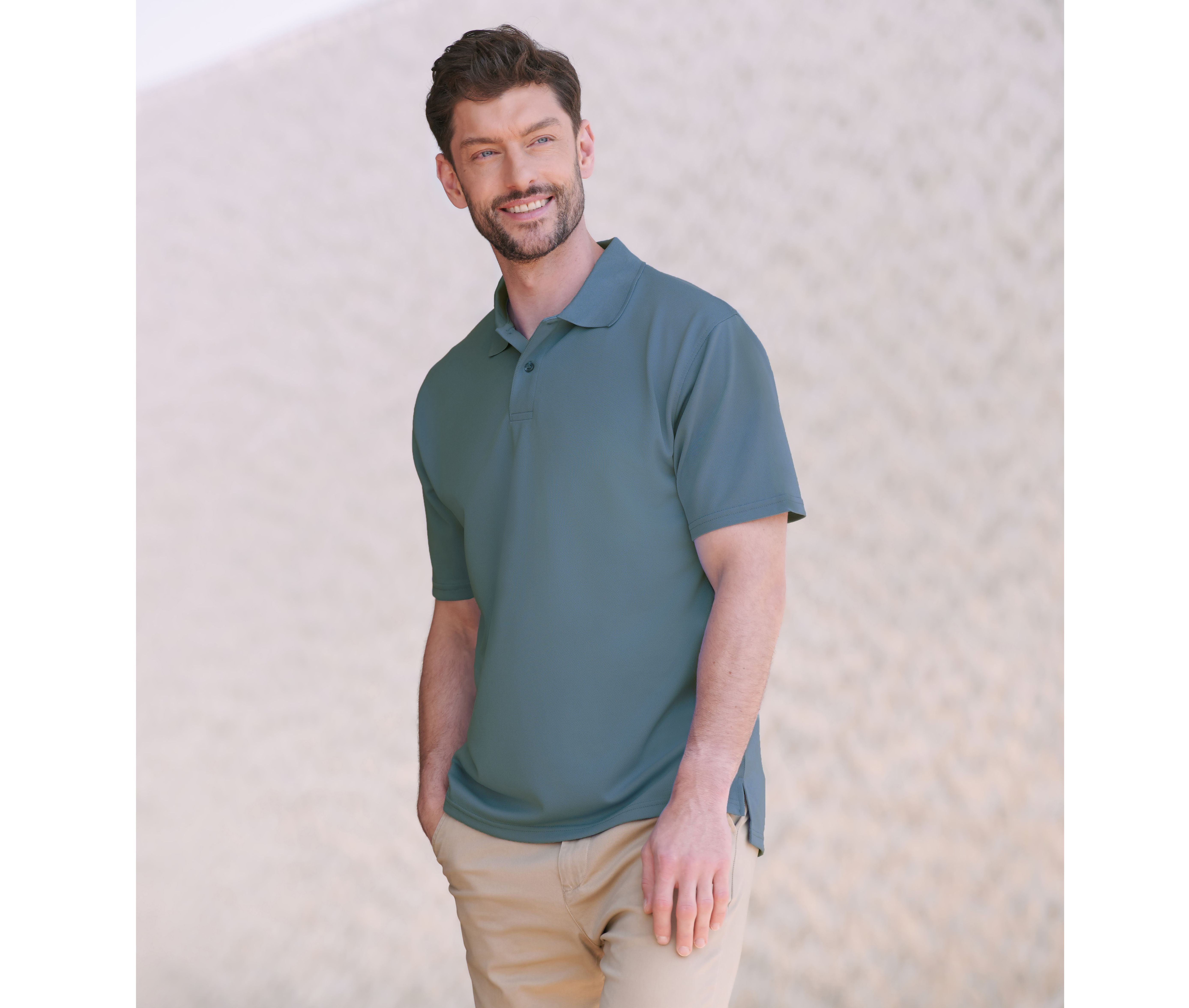 Polo homme respirant