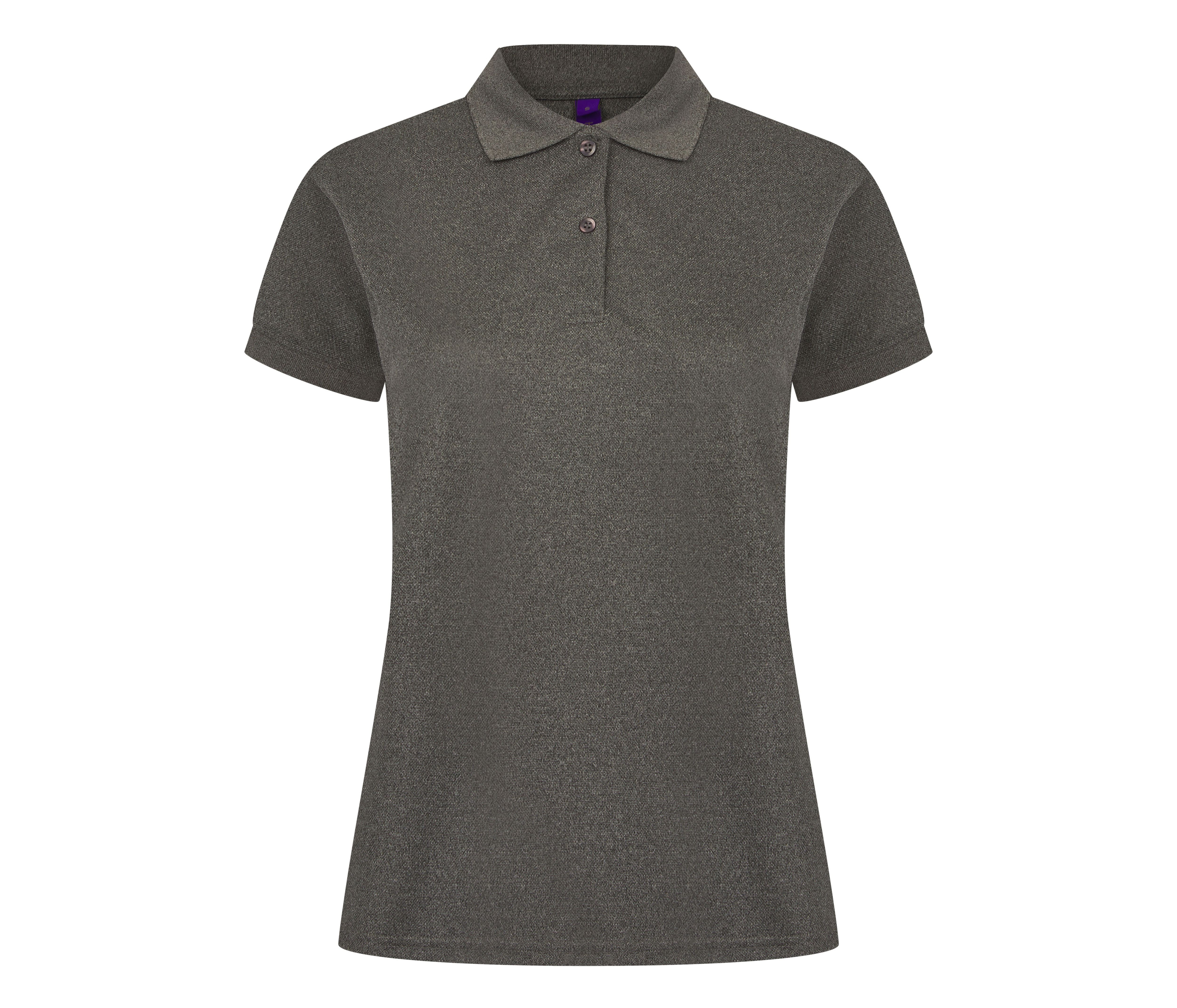 Polo Femme Respirant - Heather Charcoal