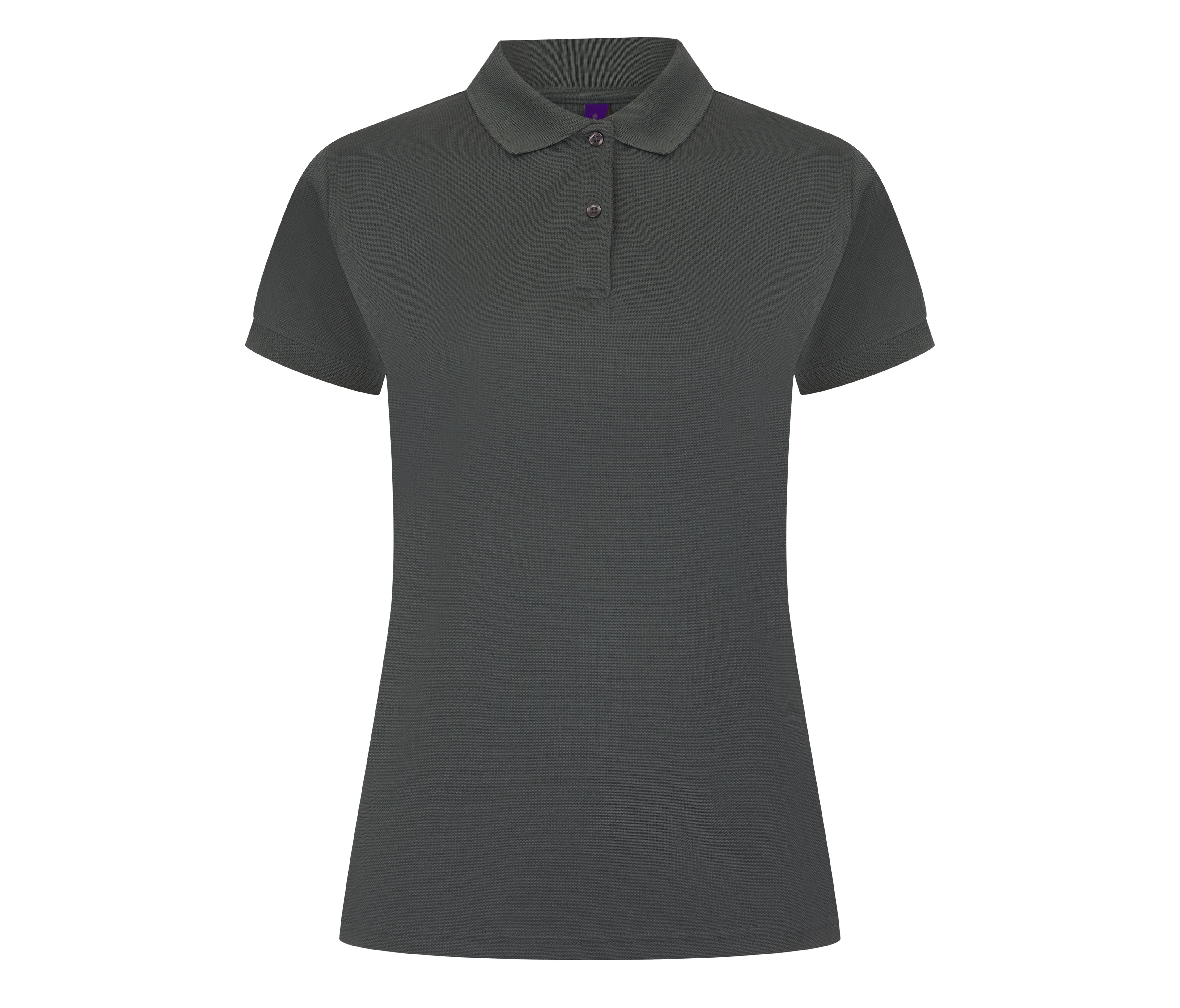 Polo Femme Respirant - Charcoal