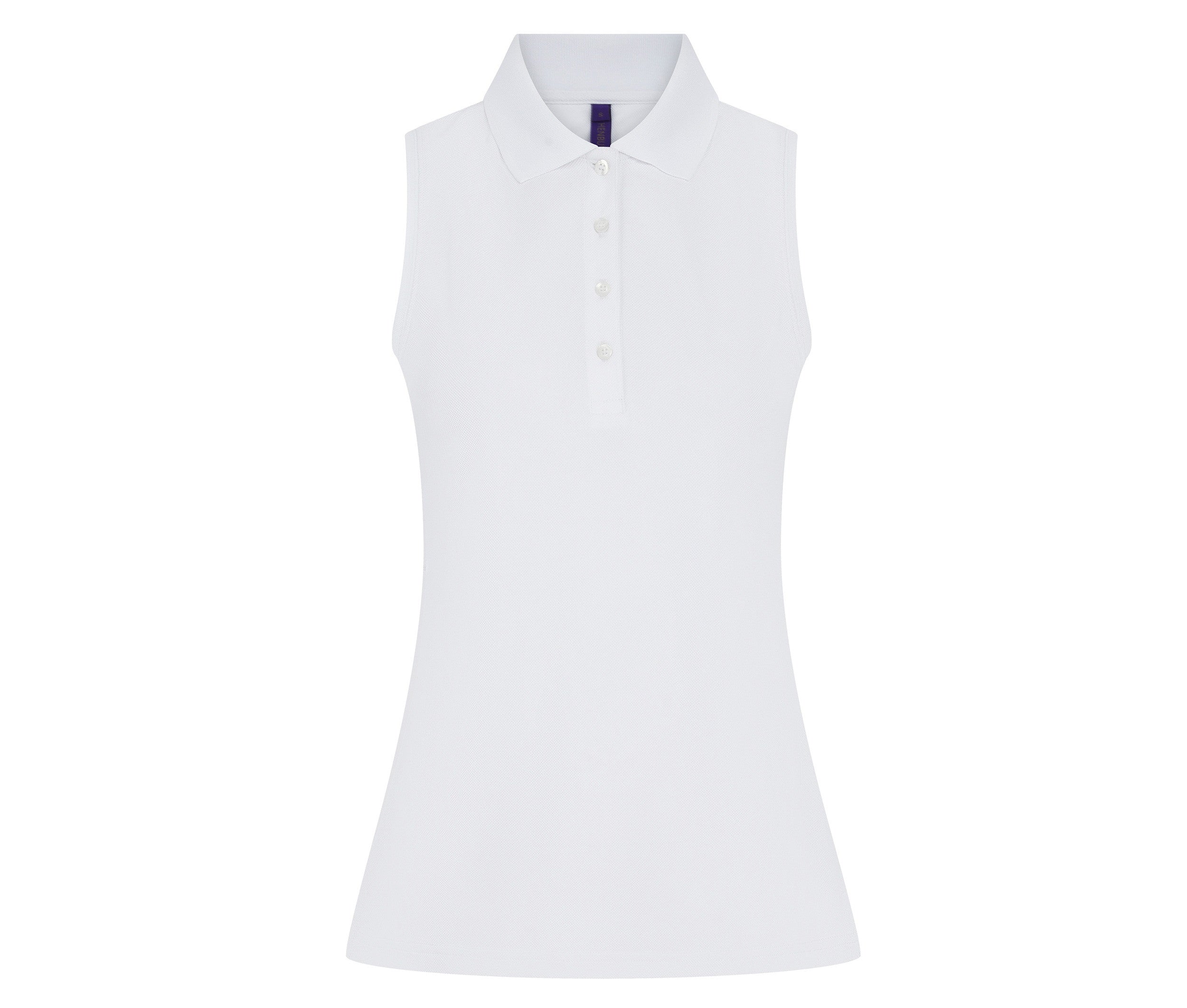 Polo Femme Sans Manches - White