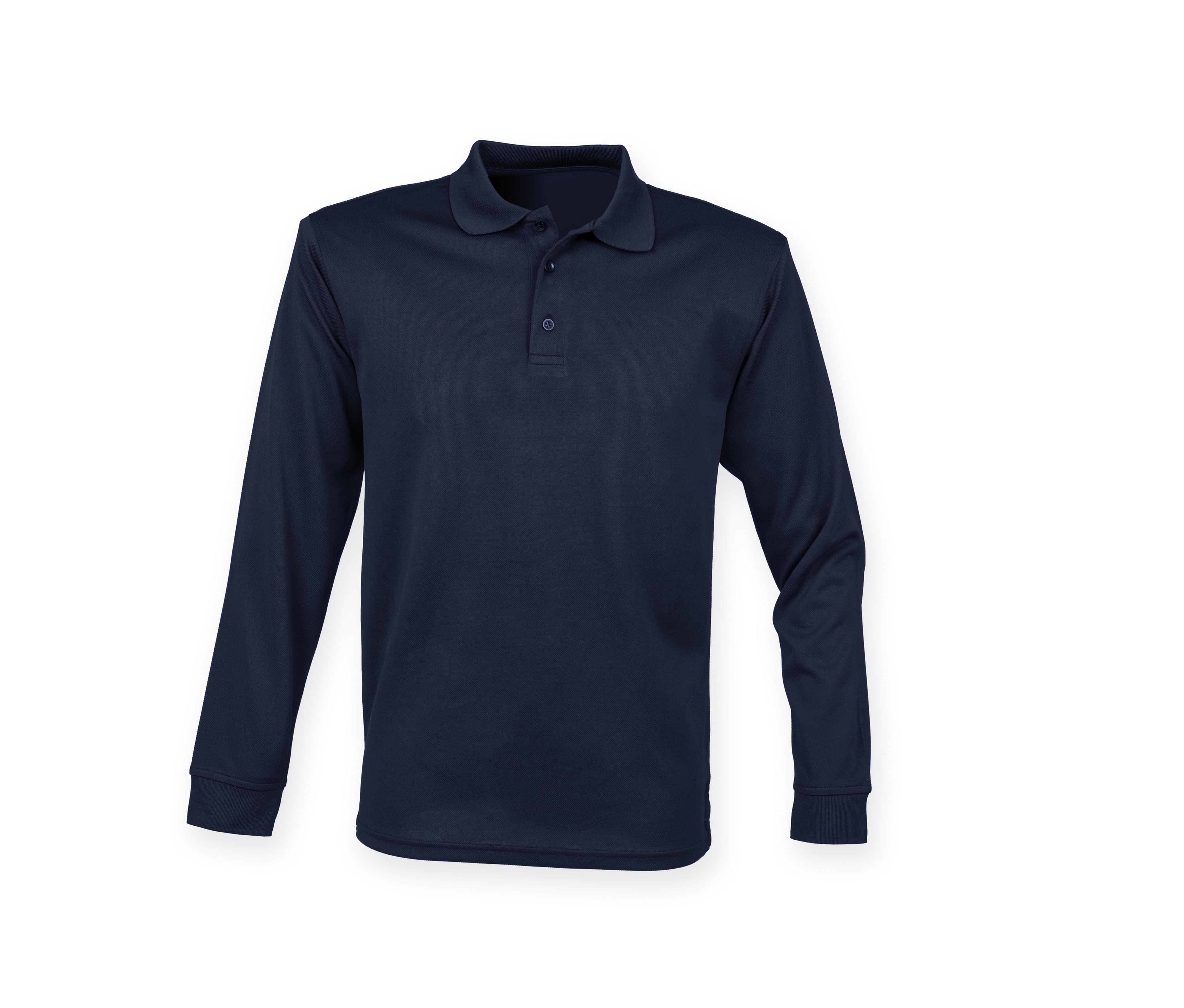Polo Unisexe Manches Longues - Navy