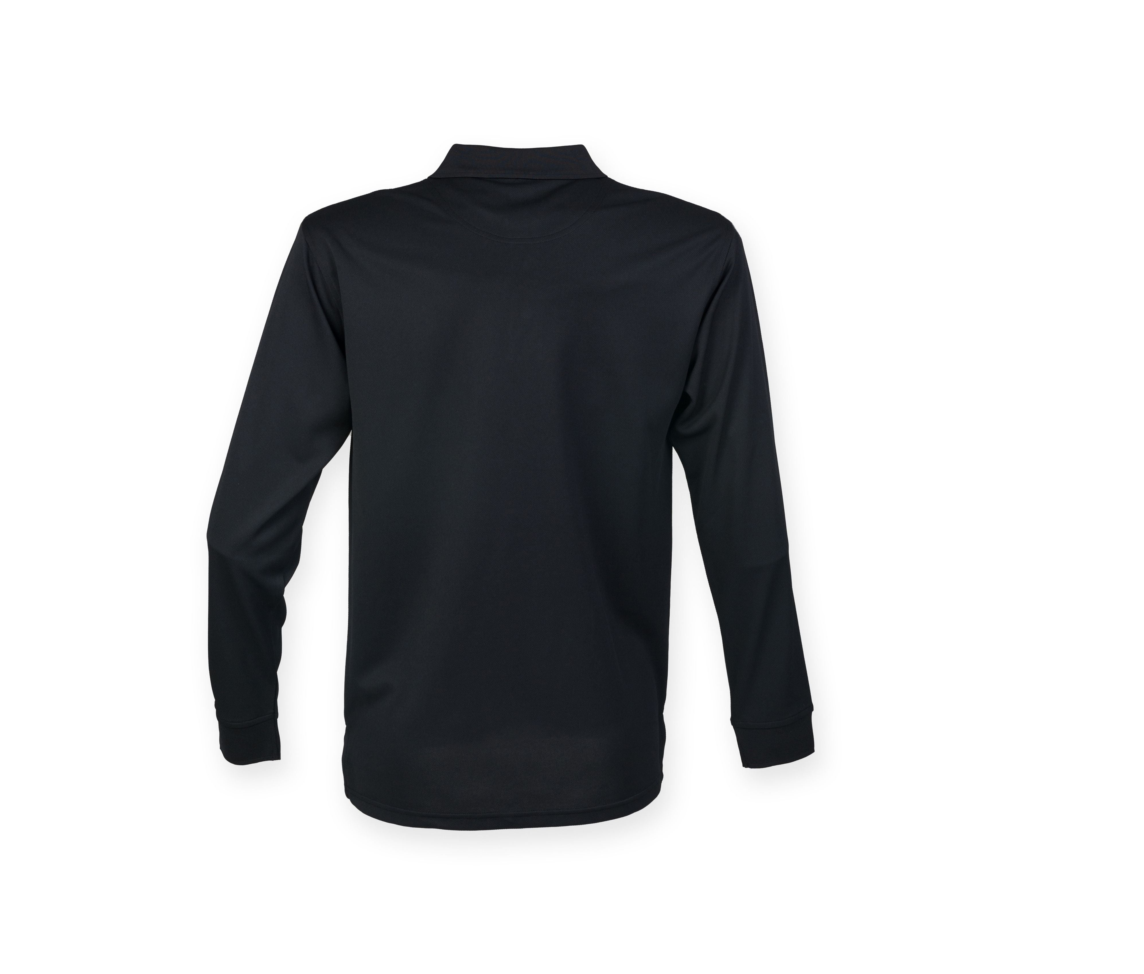 Polo Unisexe Manches Longues - Black