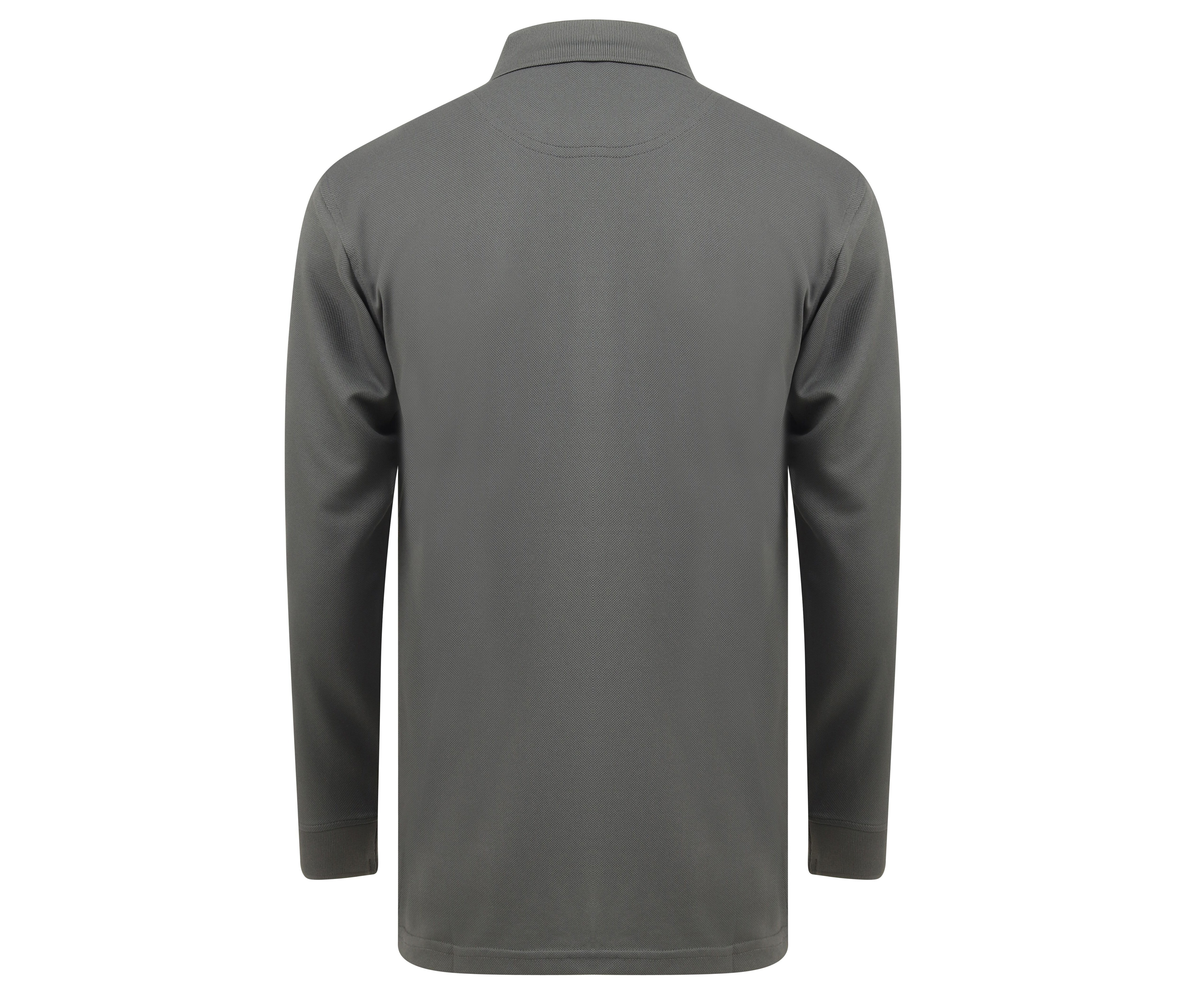 Polo Unisexe Manches Longues - Charcoal