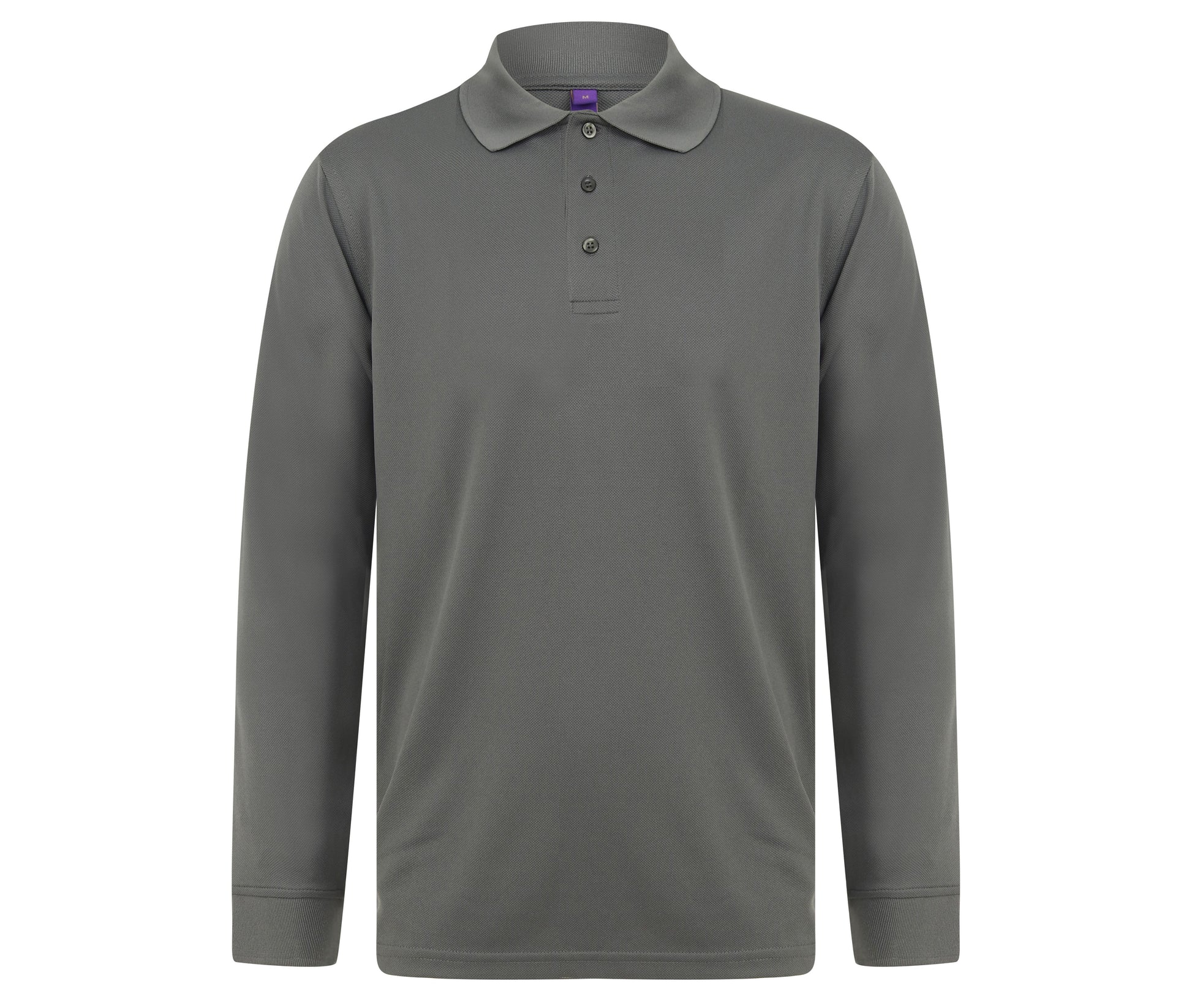 Polo Unisexe Manches Longues - Charcoal