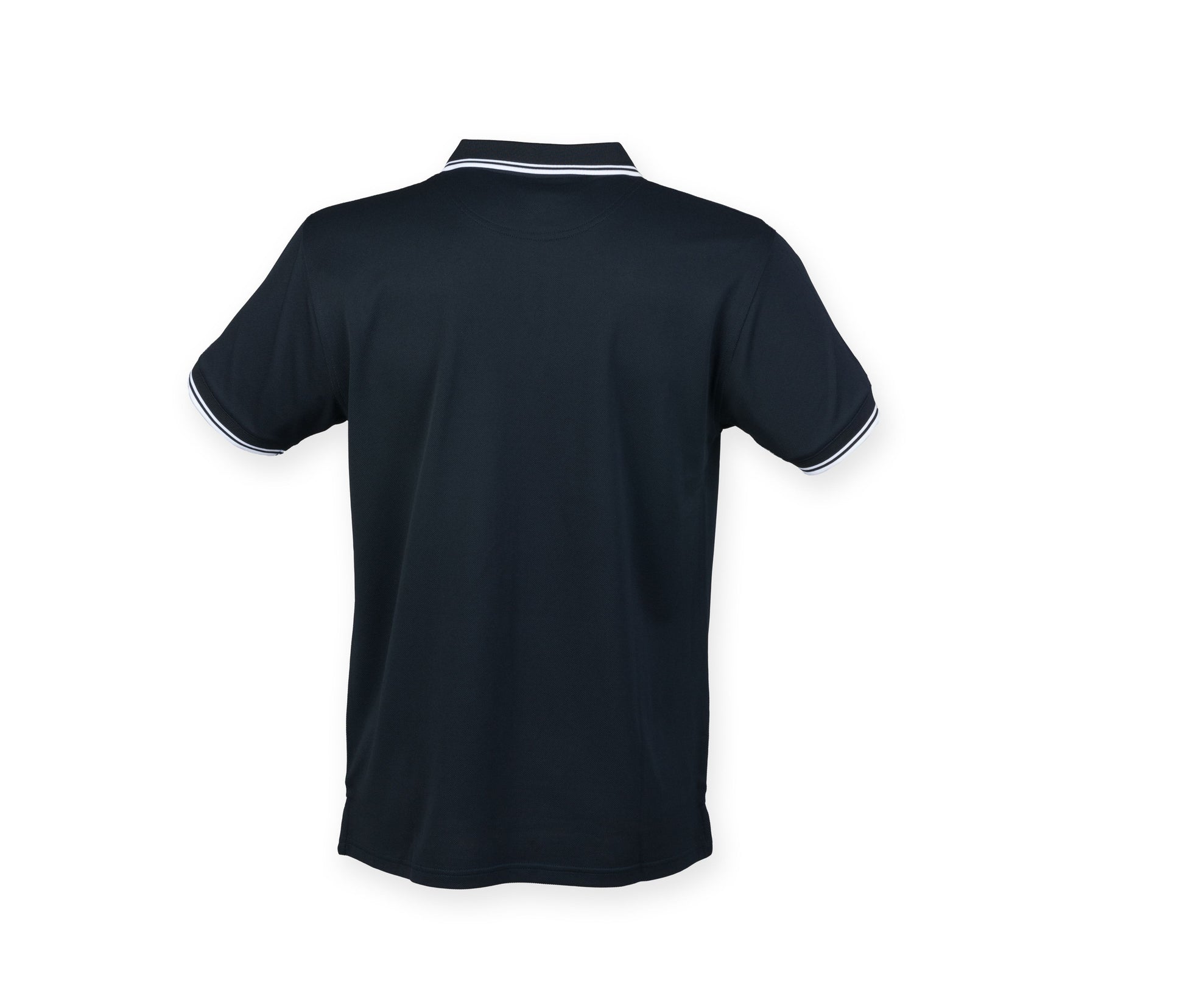 Polo Col et Manches Contrastés - Navy/white